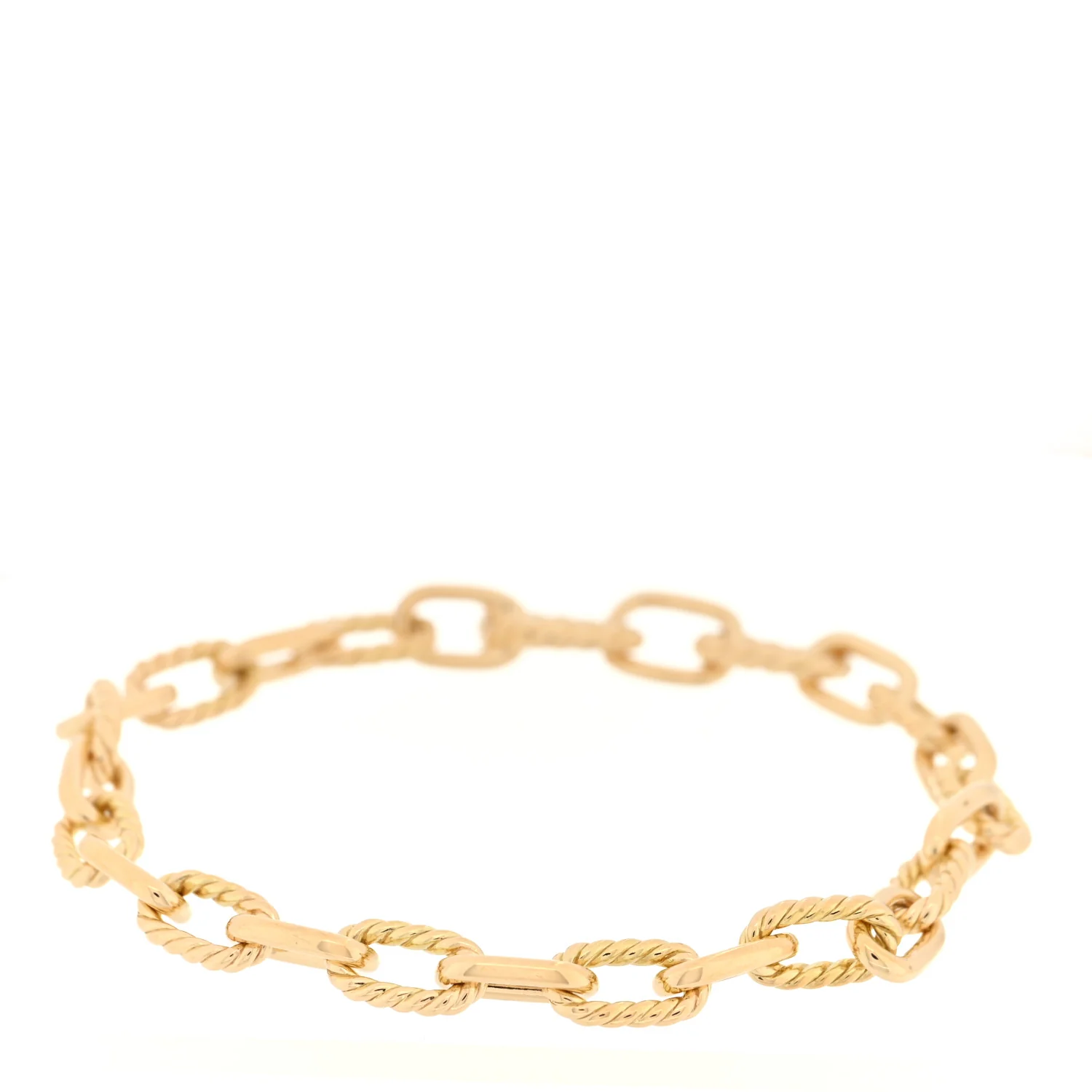 18K Yellow Gold 6mm Madison Classic Chain Bracelet
