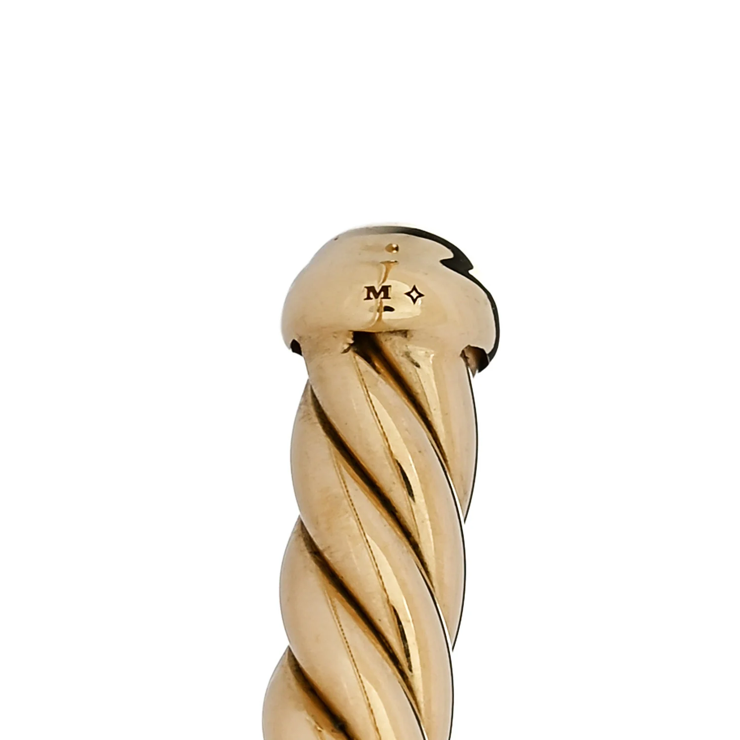 18K Yellow Gold Diamond 4mm Cablespira X Station Cable Bracelet - Image 4
