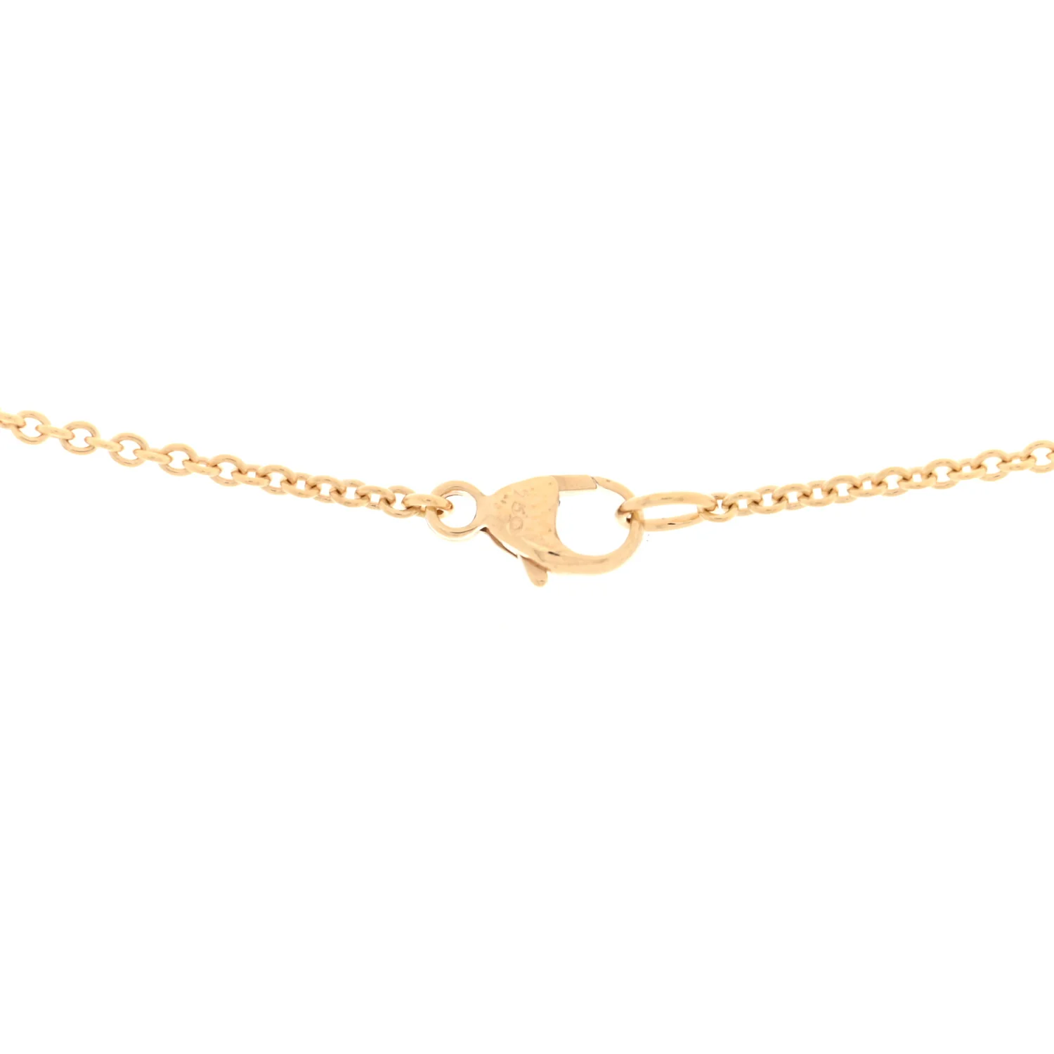 18K Yellow Gold Diamond Buckle Necklace - Image 5