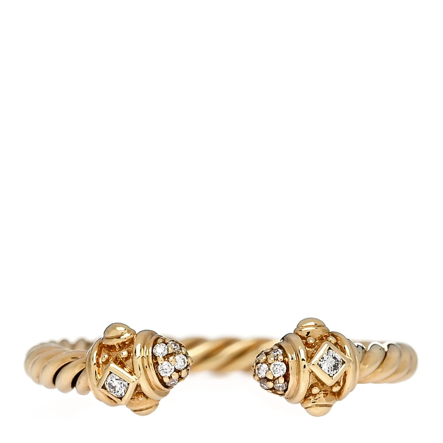 18K Yellow Gold Diamond Renaissance Ring 52 6