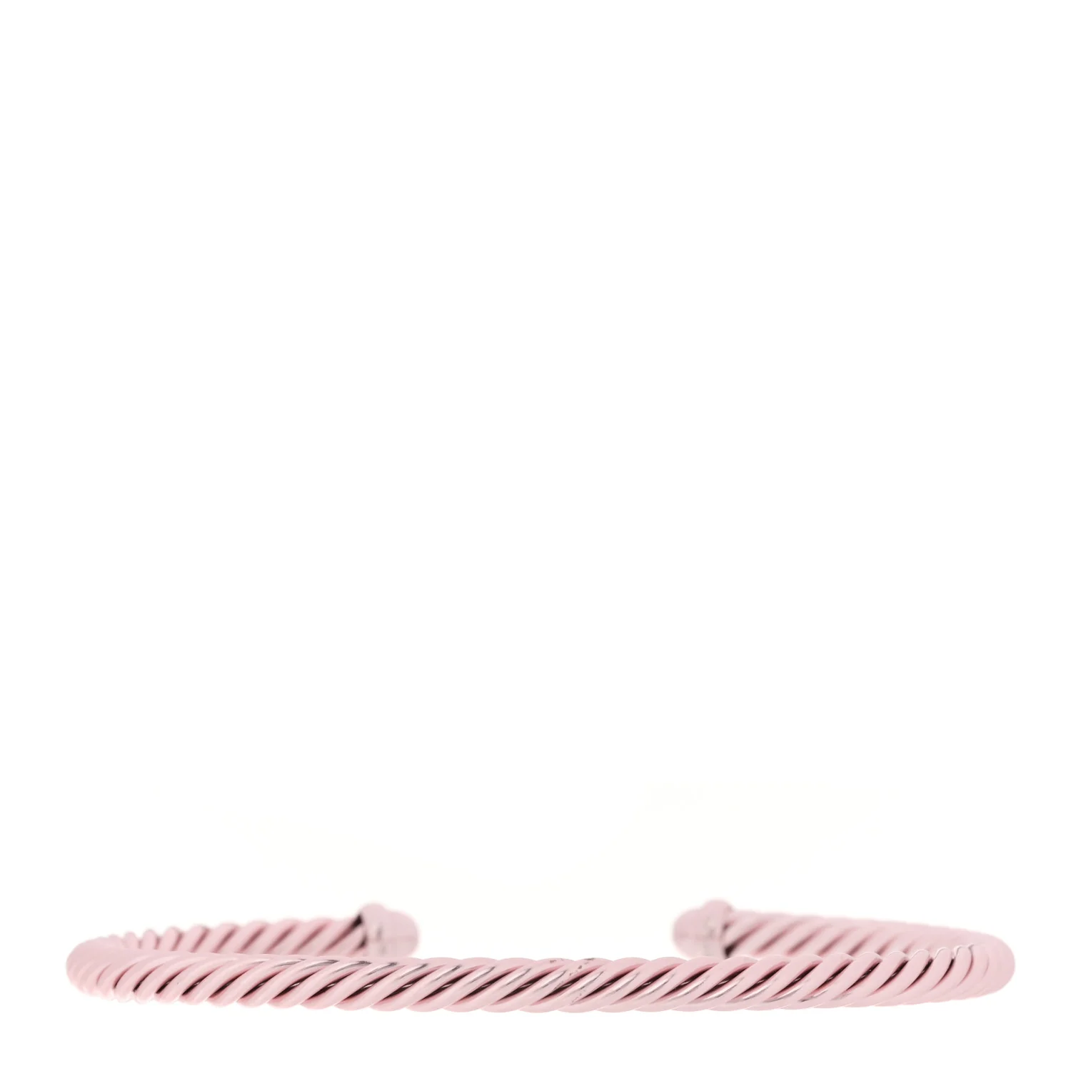 Aluminum 4mm Classic Cable Bracelet Pink - Image 2