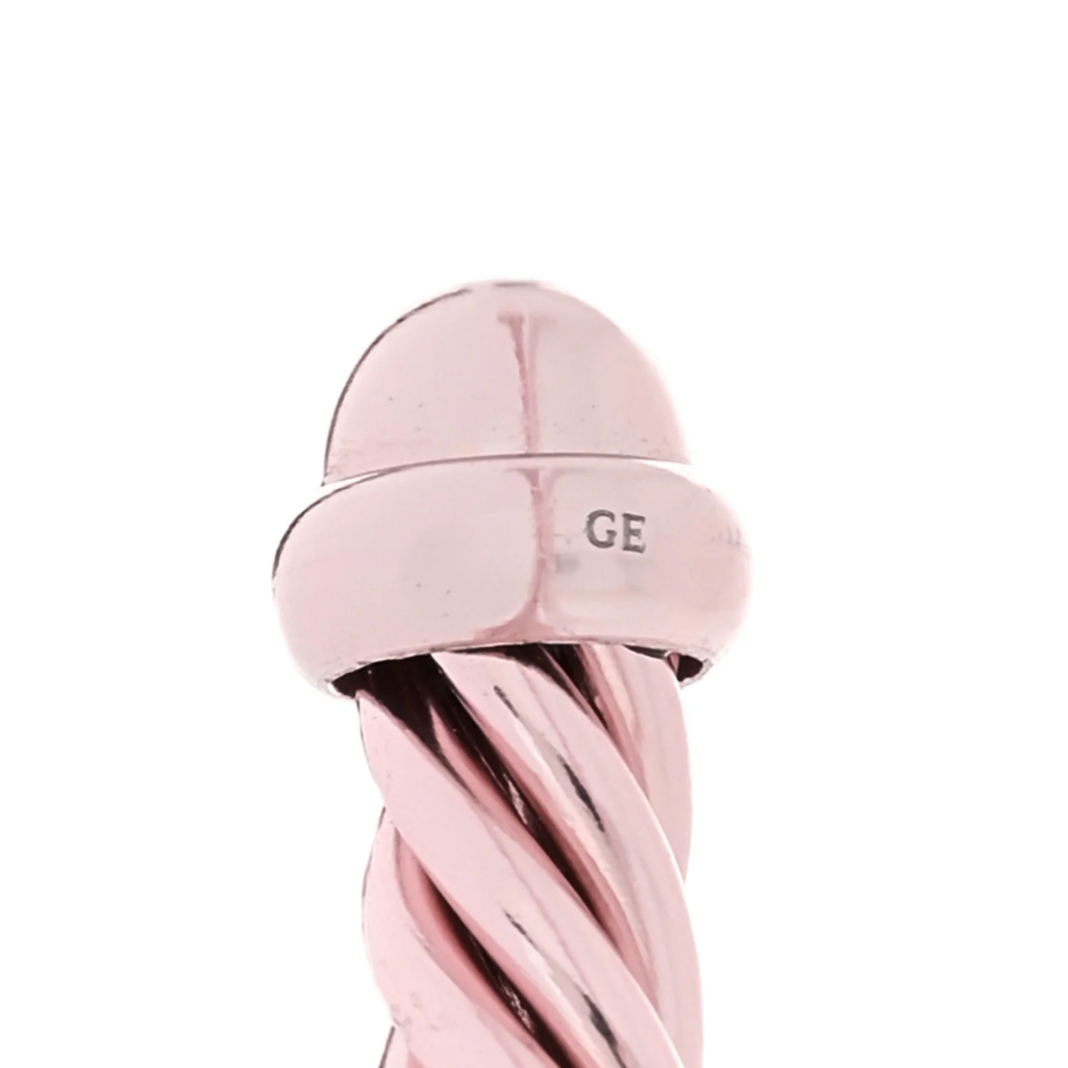 Aluminum 4mm Classic Cable Bracelet Pink - Image 4