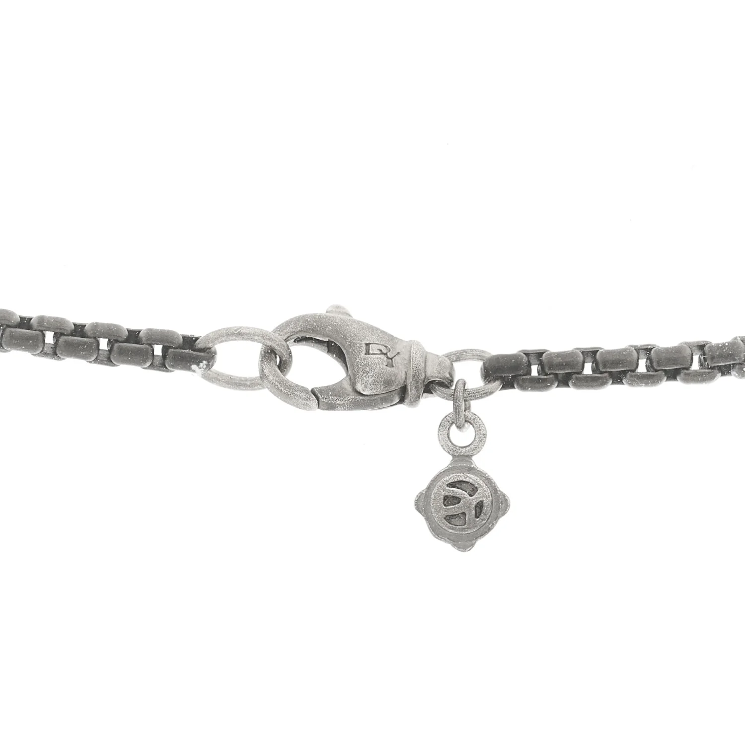 Darkened Sterling Silver 2.7mm Box Chain Necklace 32" - Image 4