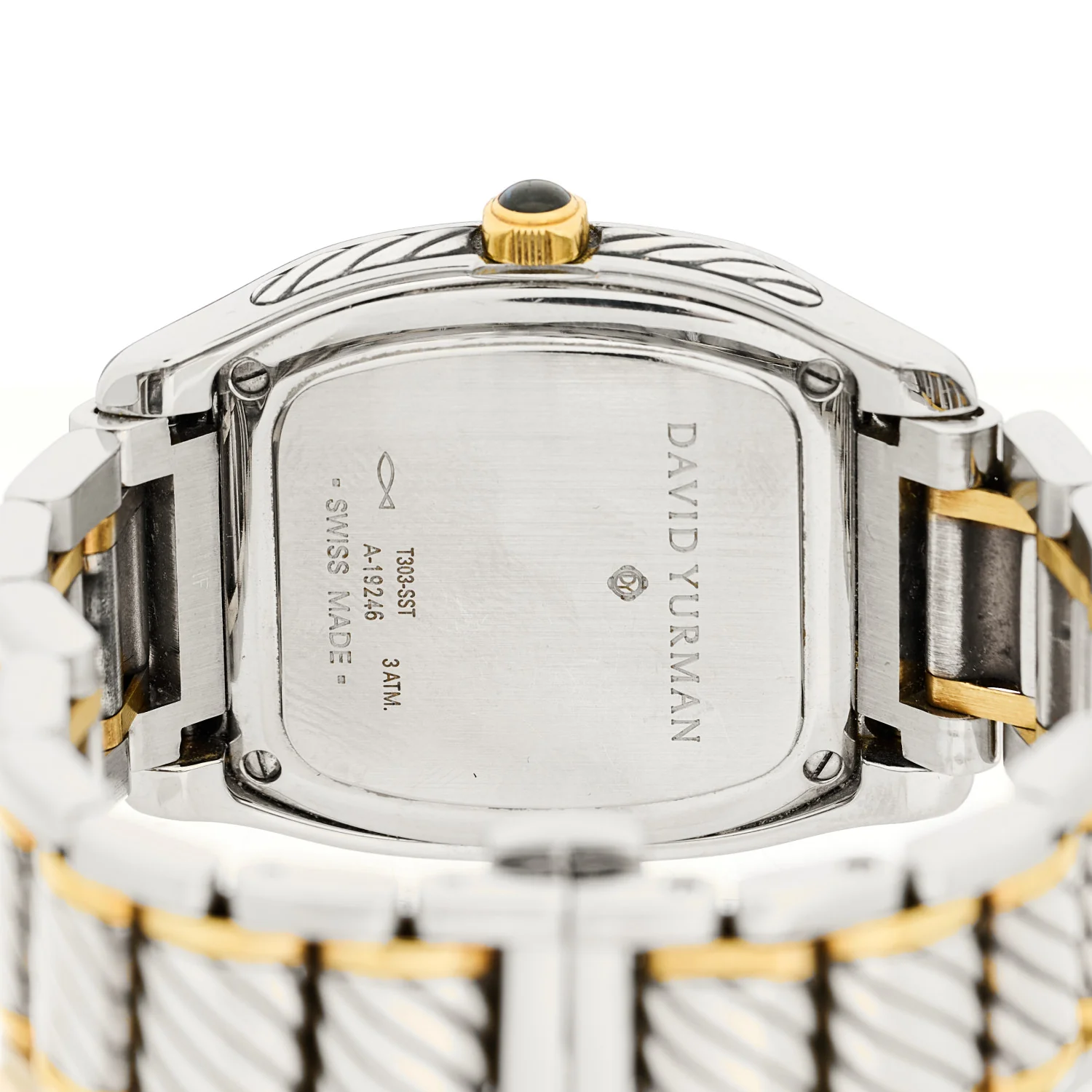 Stainless Steel 18K Yellow Gold Diamond Bezel Mother of Pearl 32mm Thoroughbred Quartz Watch - Image 4