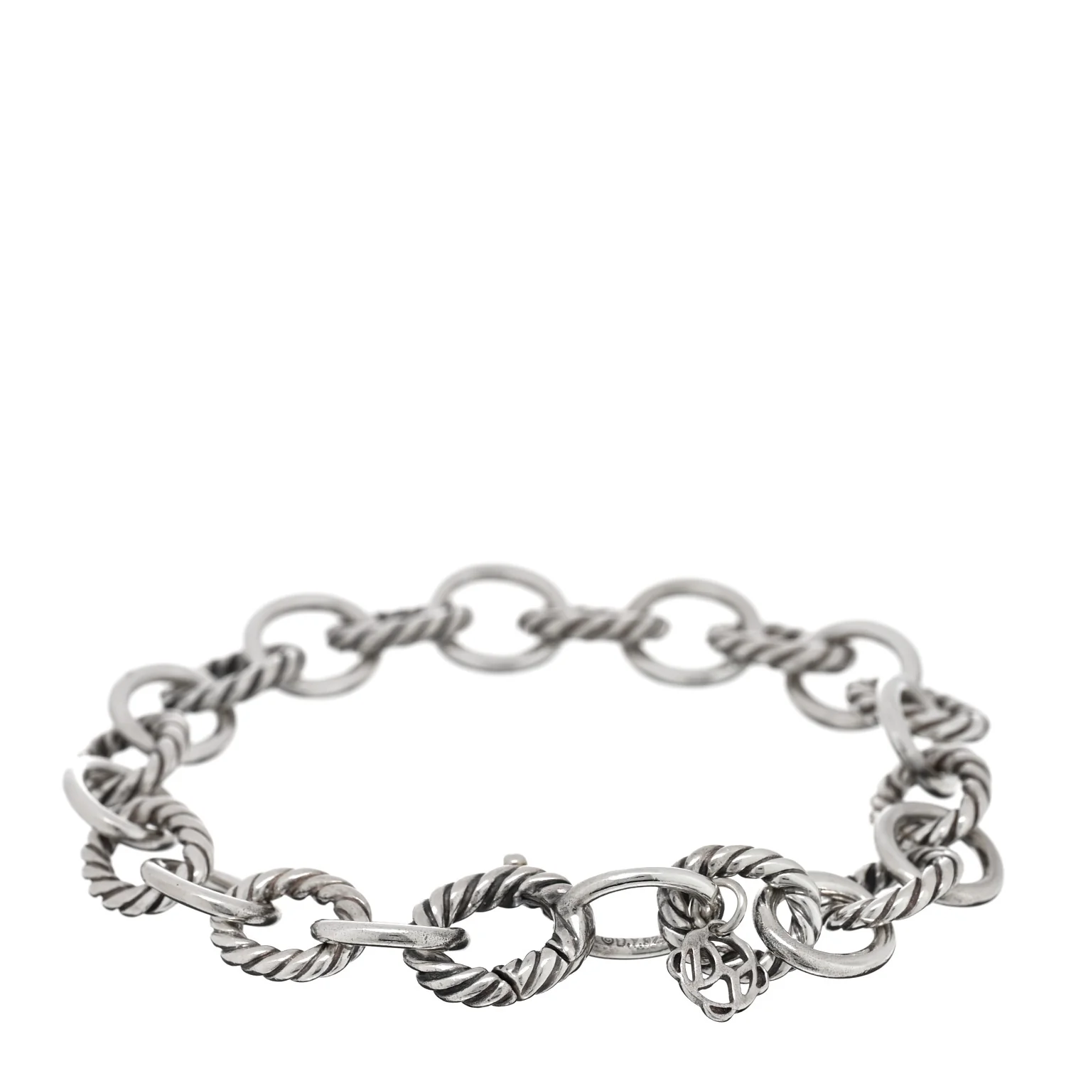 Sterling Silver 10mm Medium Oval Link Bracelet - Image 2