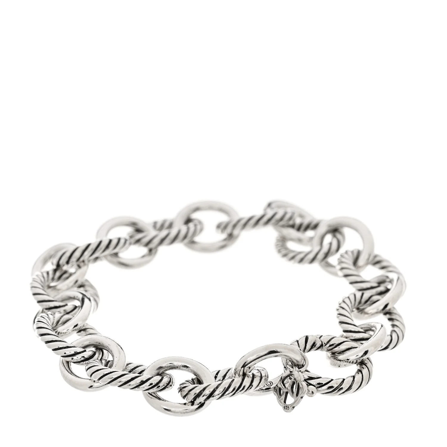Sterling Silver 12mm Large Oval Link Bracelet - Image 2