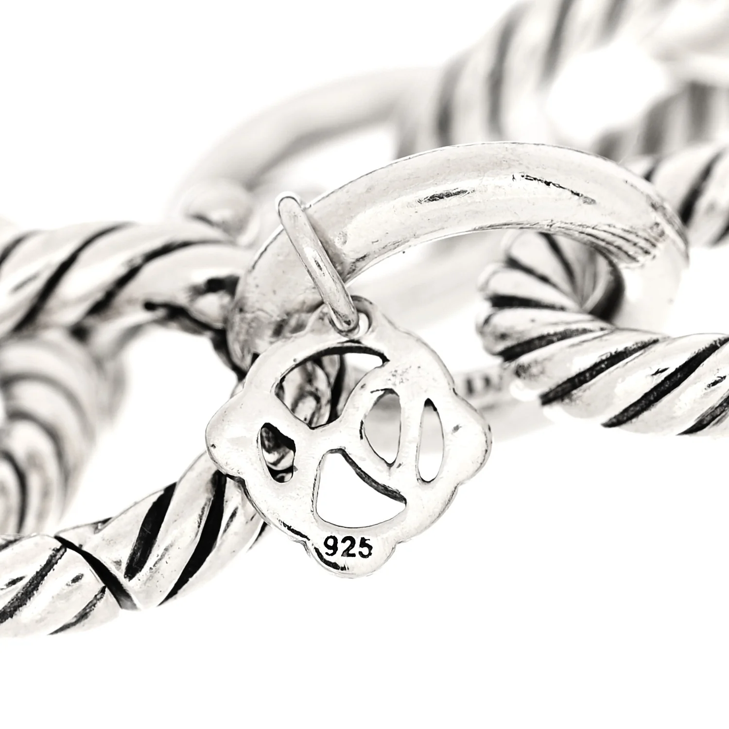 Sterling Silver 12mm Large Oval Link Bracelet - Image 4