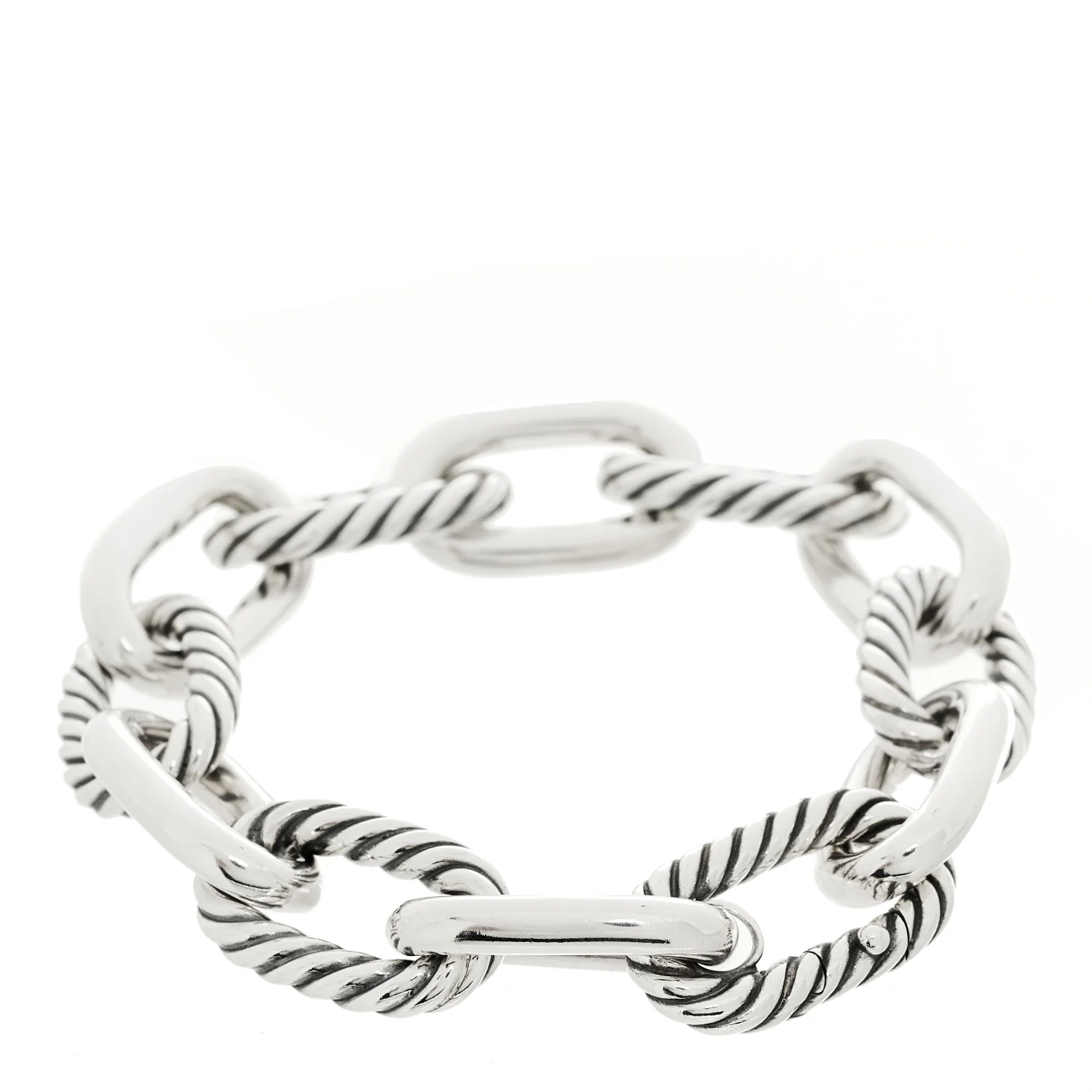 Sterling Silver 14.5mm Madison Chain Bracelet - Image 2