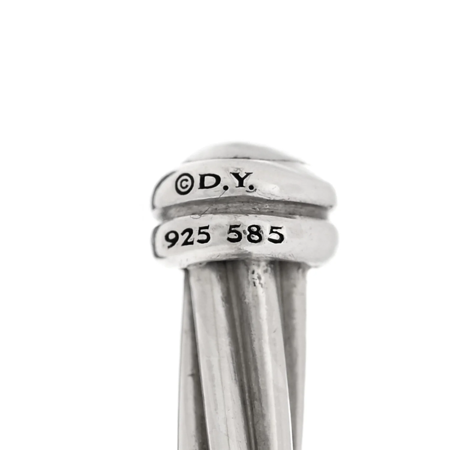 Sterling Silver 14K Yellow Gold DY Whispers Te Amo Bracelet - Image 3
