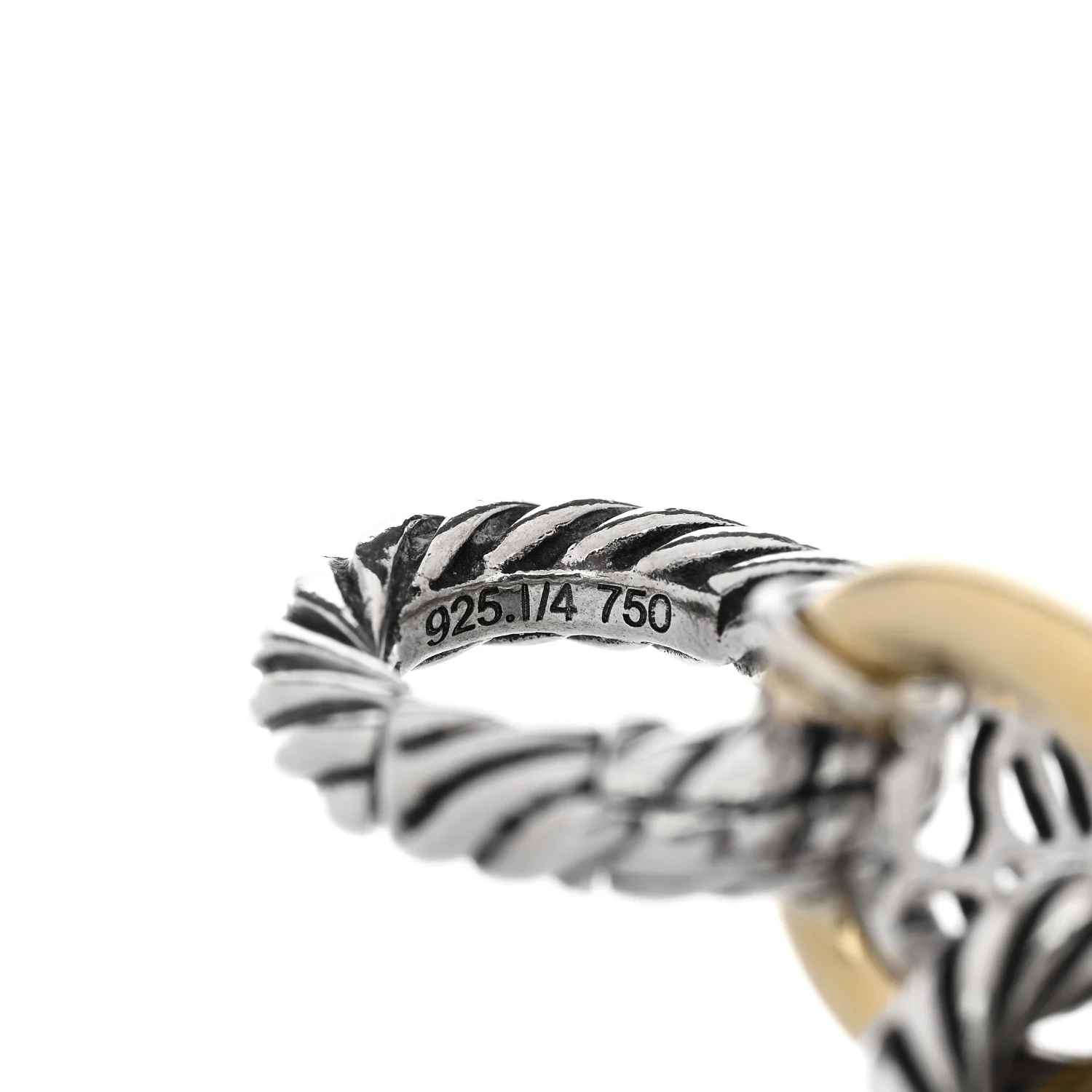 Sterling Silver 18K Yellow Gold 12mm Medium Oval Link Bracelet - Image 4