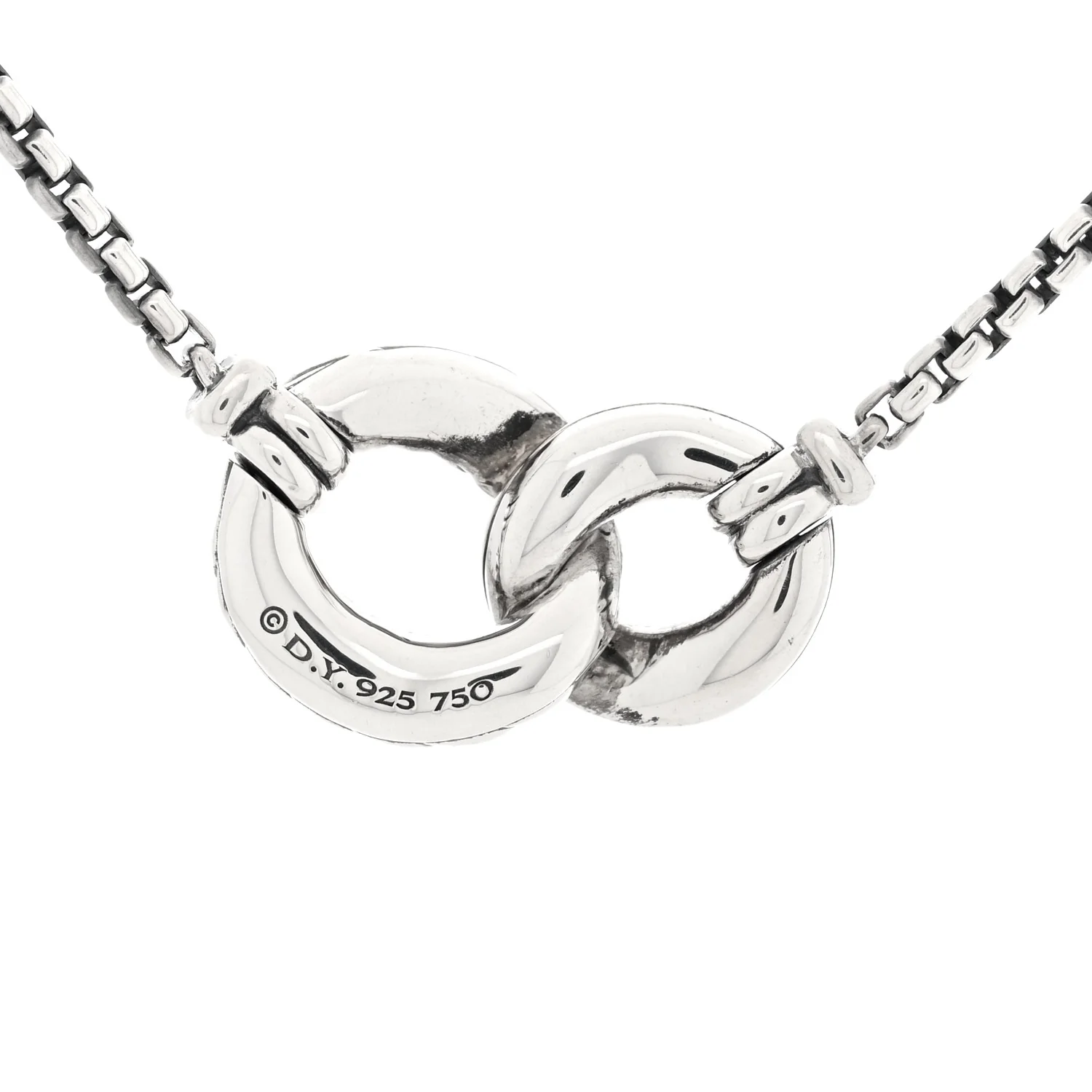 Sterling Silver 18K Yellow Gold Belmont Pendant Necklace - Image 4