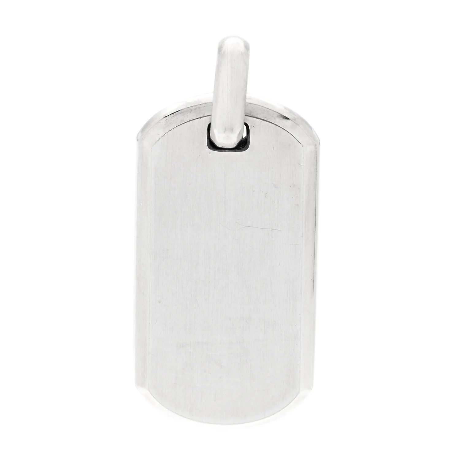 Sterling Silver 35mm Chevron Tag Pendant - Image 3