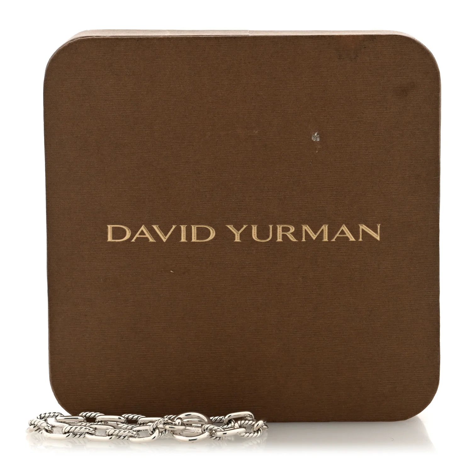 Sterling Silver 5.5mm DY Madison Toggle Chain Bracelet - Image 4