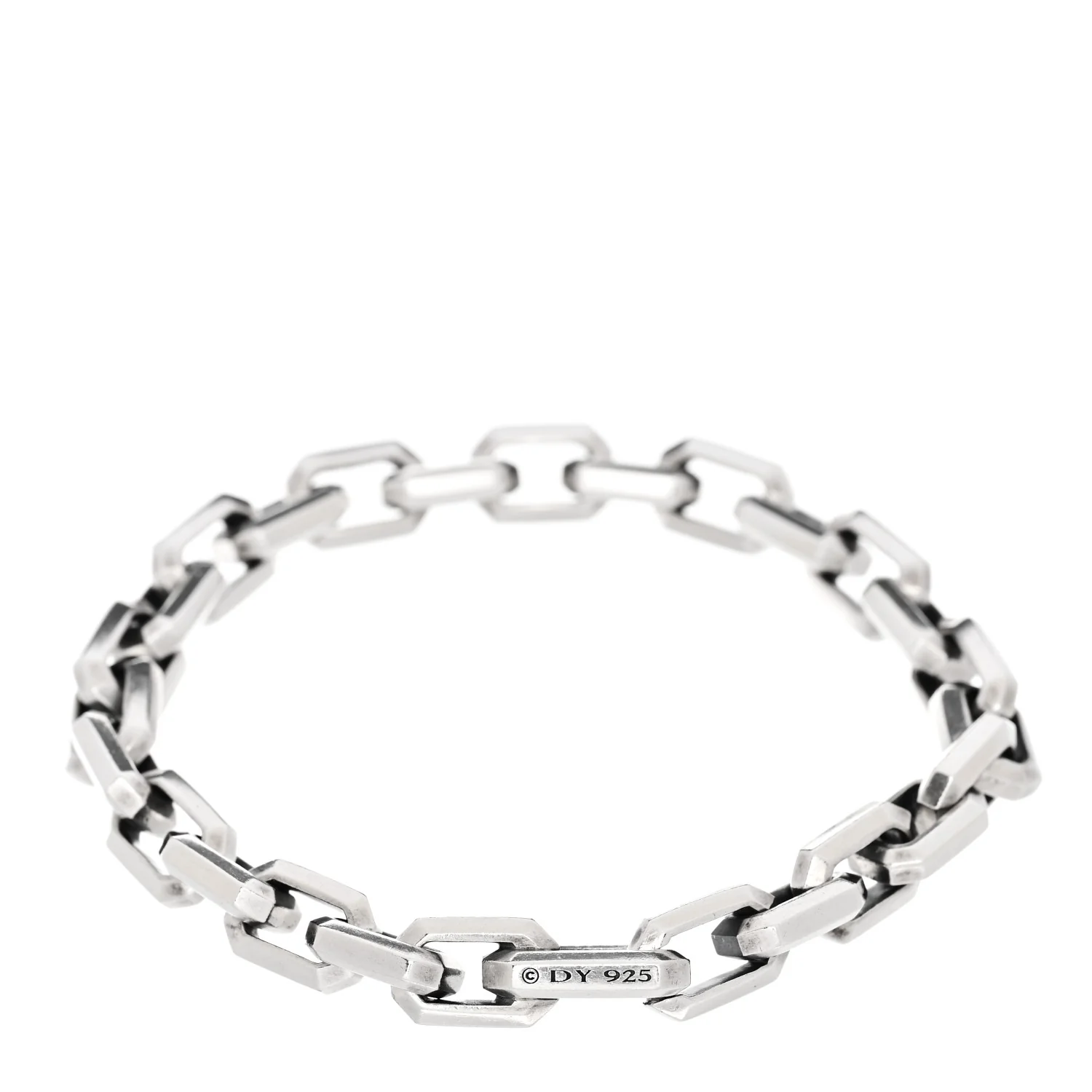 Sterling Silver 7.5mm Streamline Heirloom Chain Link Bracelet - Image 2