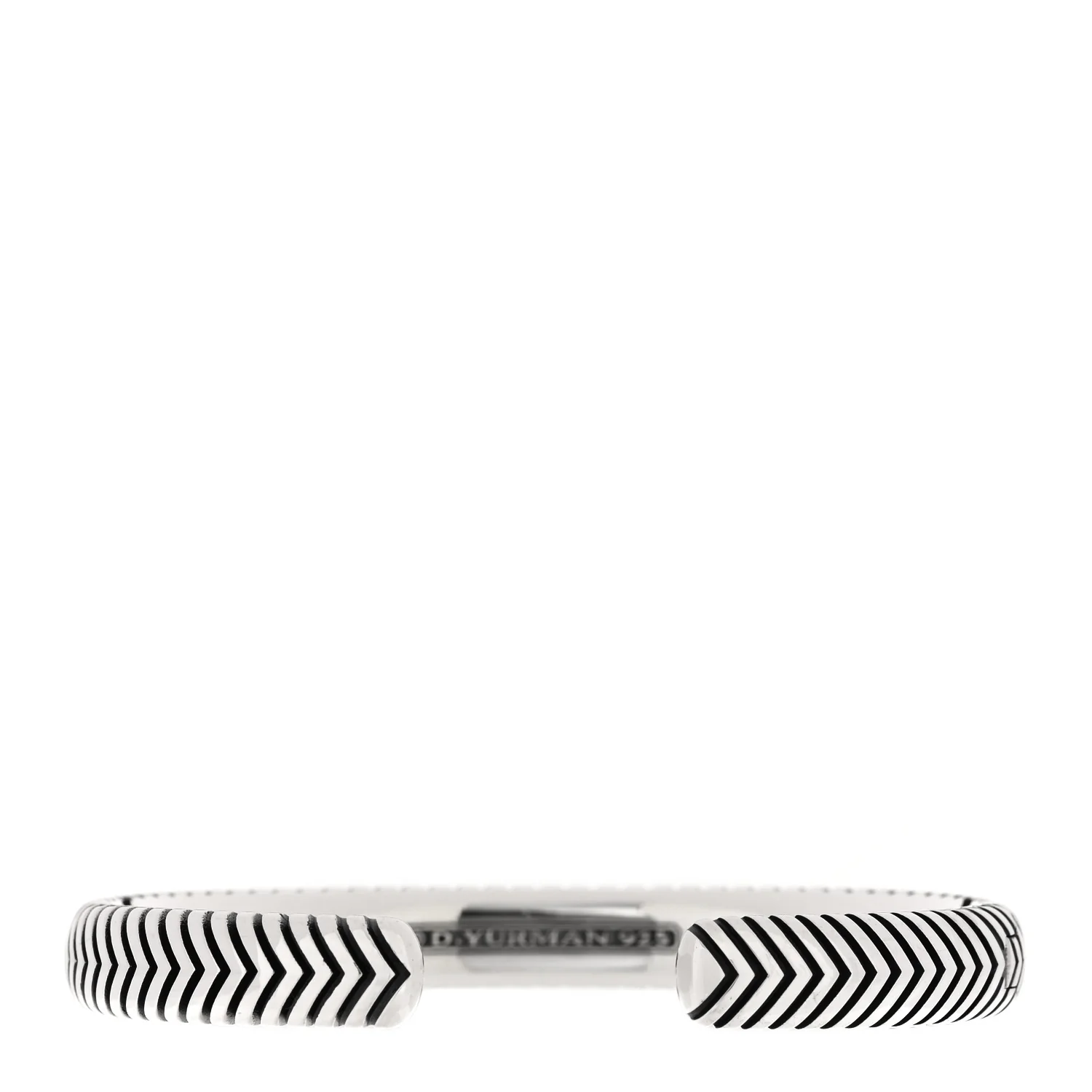 Sterling Silver 8mm Chevron Woven Kick Cuff Bracelet