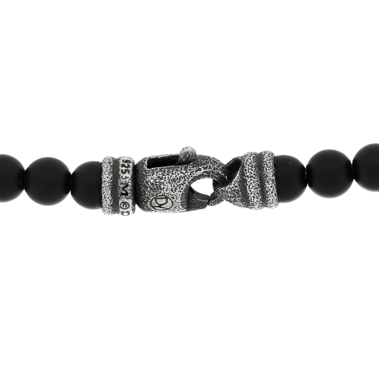 Sterling Silver Black Onyx 5mm Spiritual Beads Necklace - Image 4