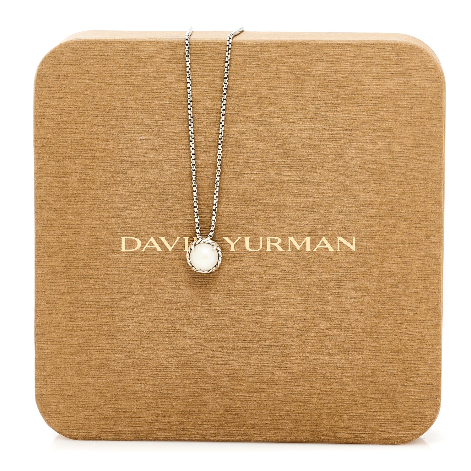 Sterling Silver Cultured Pearl 8mm Petite Chatelaine Pendant Necklace - Image 7