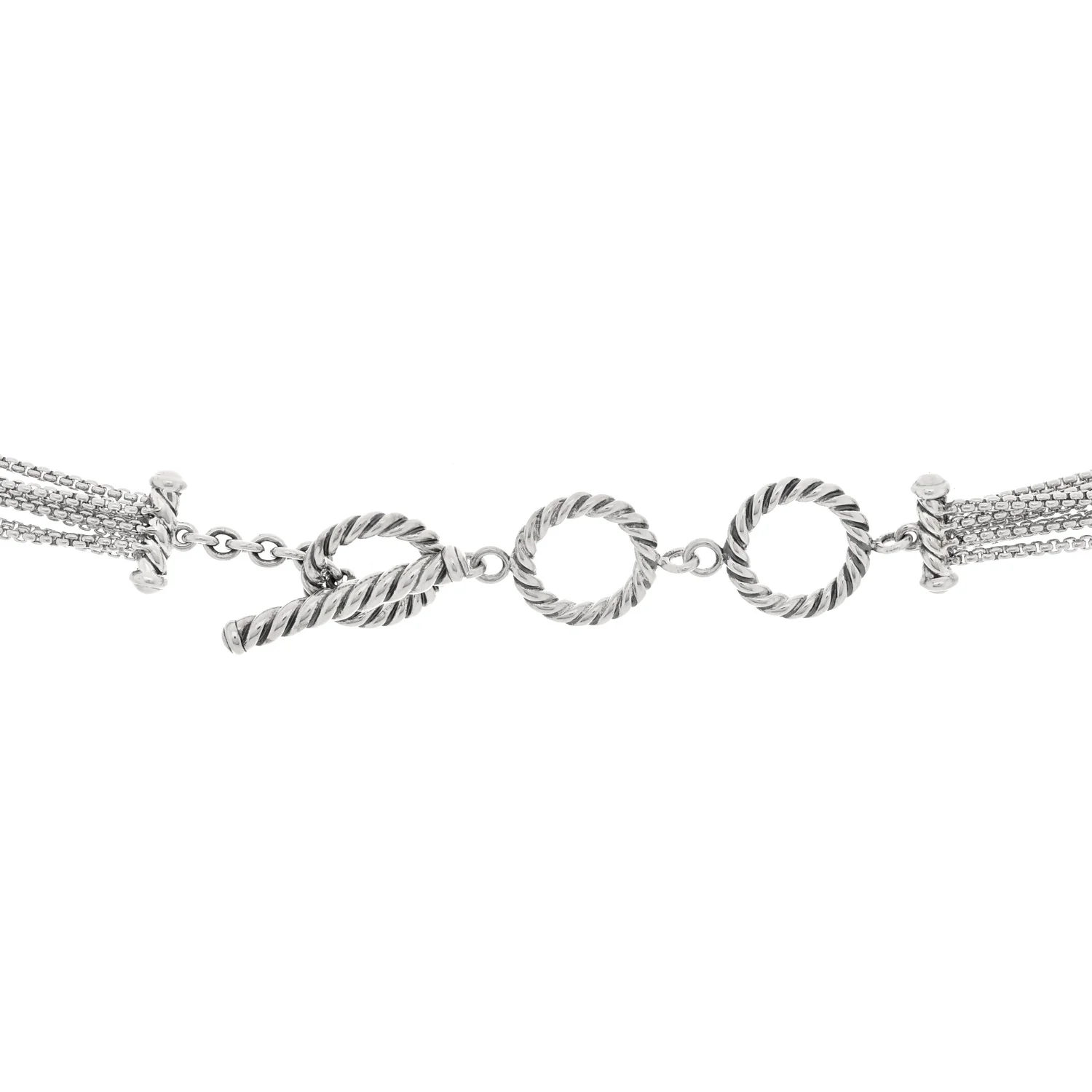 Sterling Silver Diamond 14mm Waterfall Lariat Necklace - Image 4