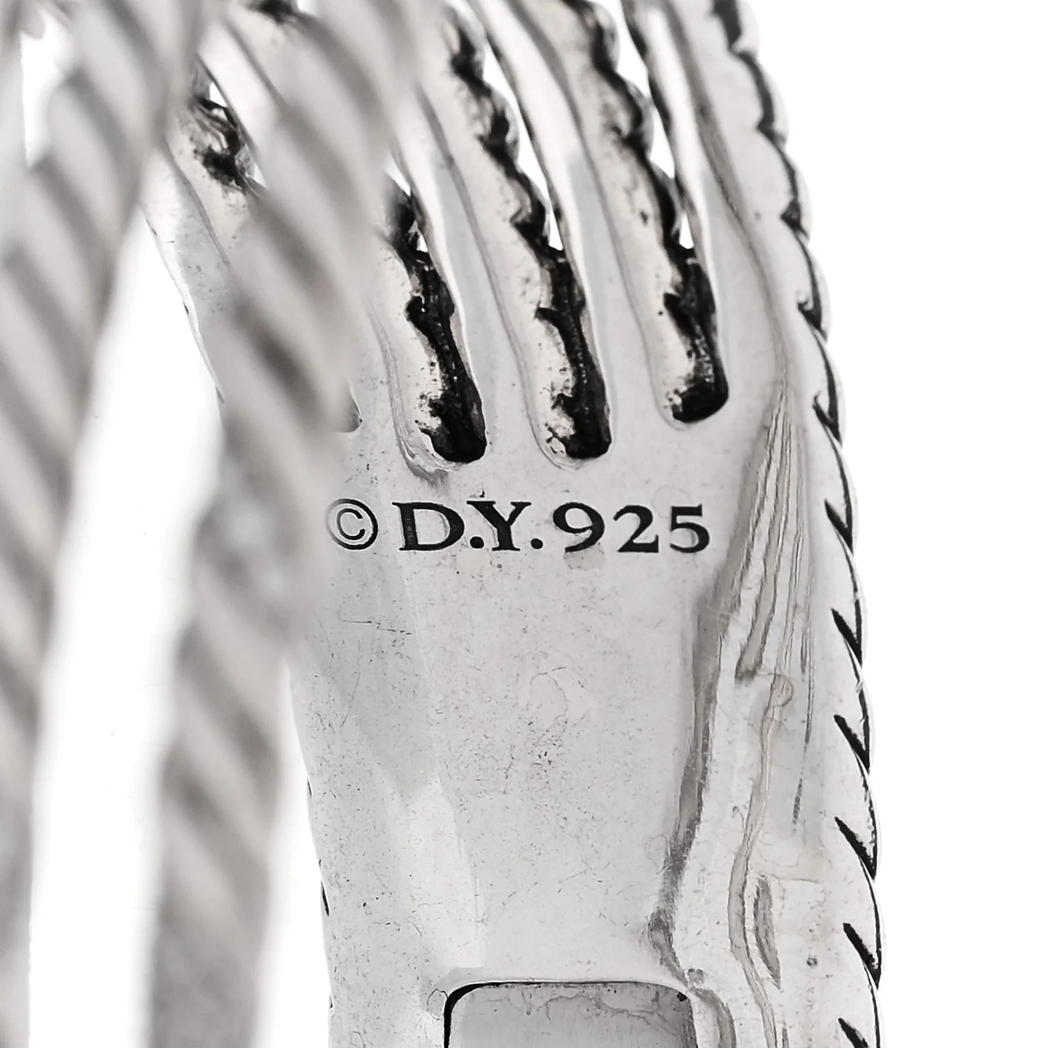 Sterling Silver Diamond 5-Row Open Willow Bracelet - Image 3