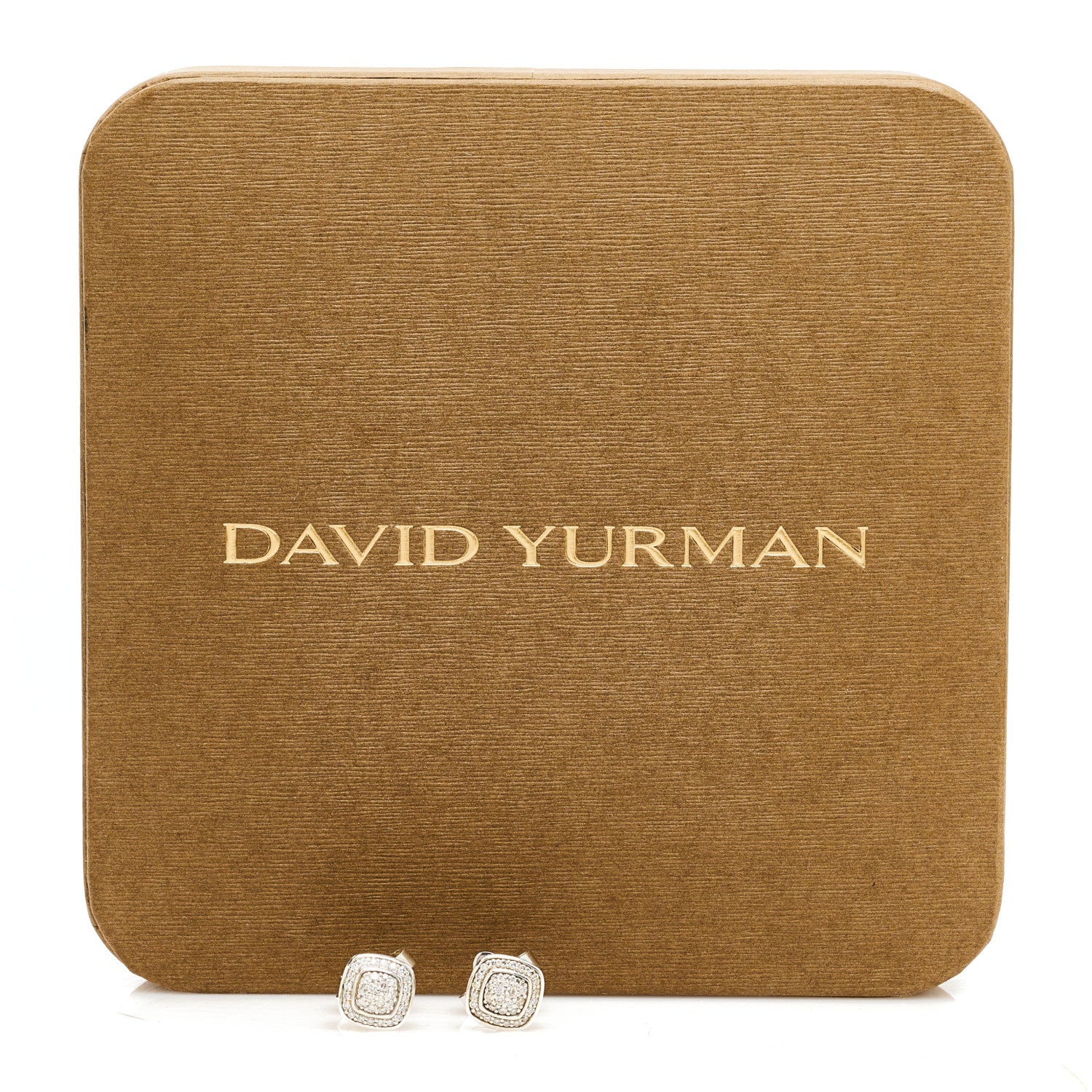 Sterling Silver Diamond 7mm Pave Albion Earrings - Image 5