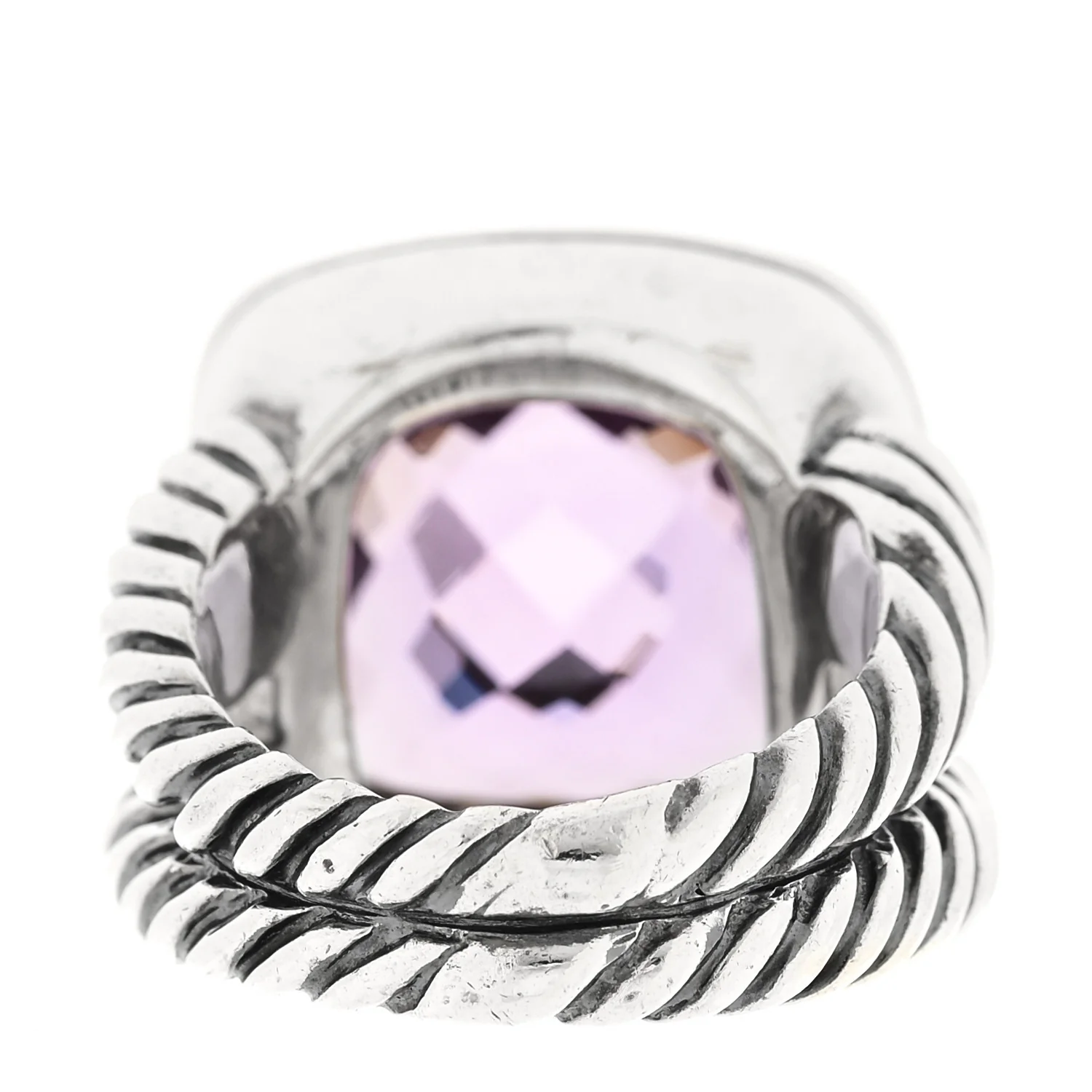 Sterling Silver Diamond Amethyst 14mm Albion Ring 51 5.75 - Image 3
