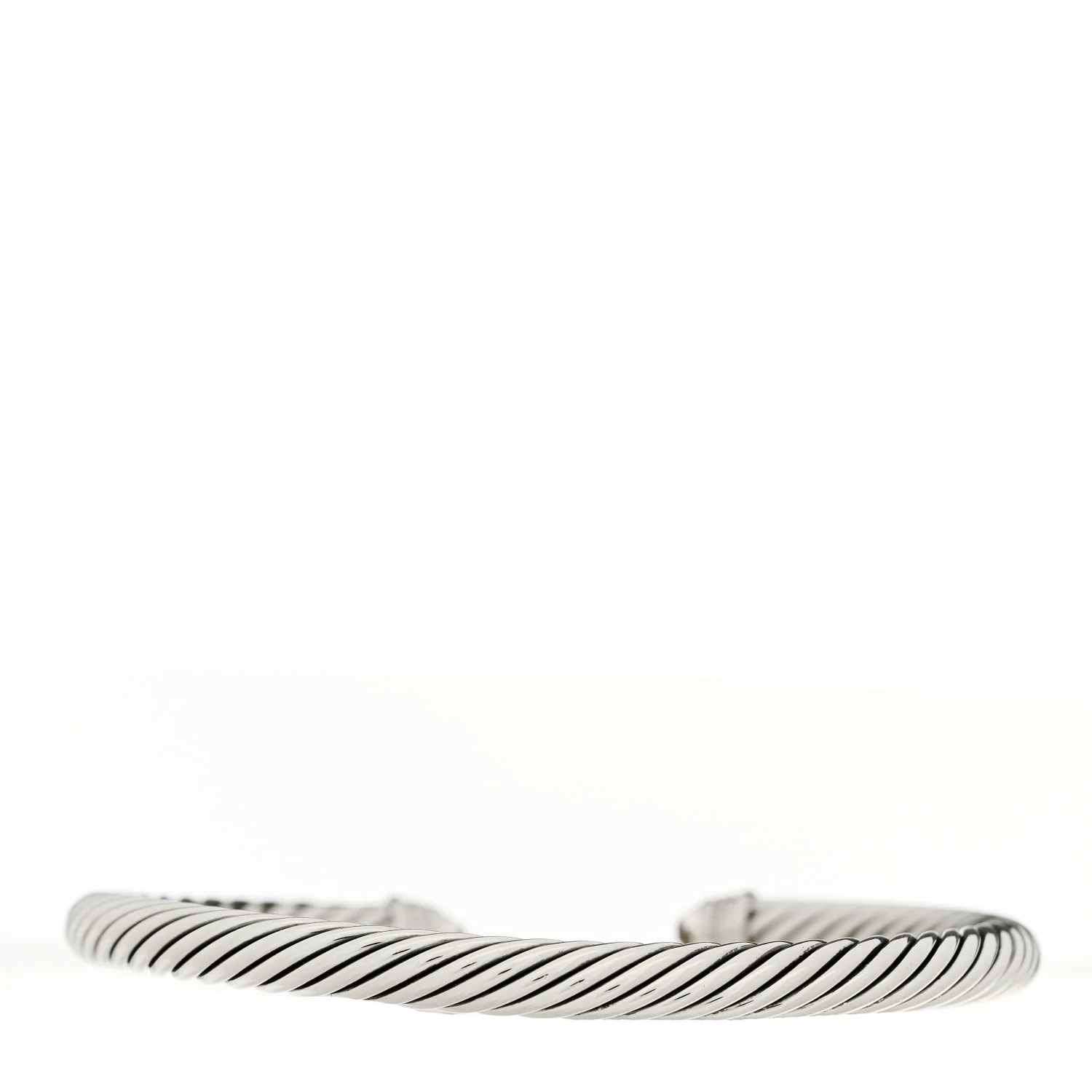 Sterling Silver Diamond Morganite 5mm Cable Classics Bracelet - Image 2