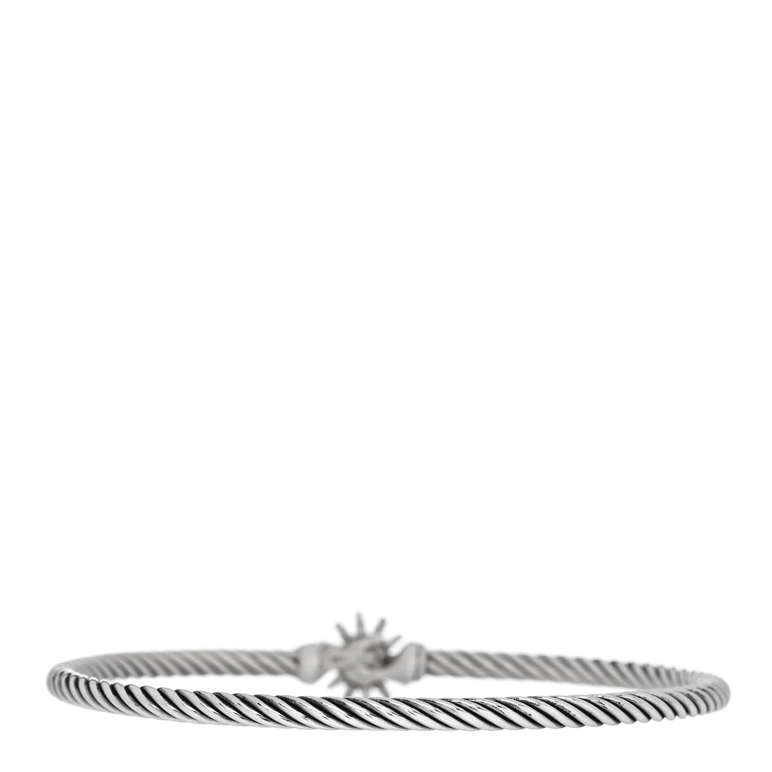 Sterling Silver Diamond Starburst Bracelet - Image 2