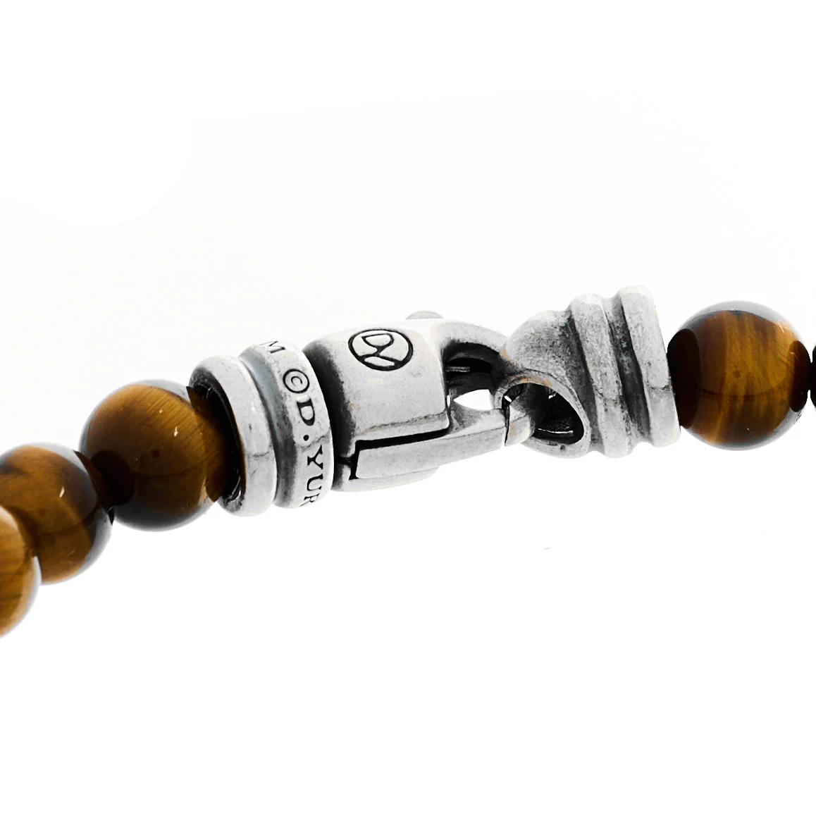 Sterling Silver Red Tiger Eye 6mm Spiritual Beads Bracelet - Image 3