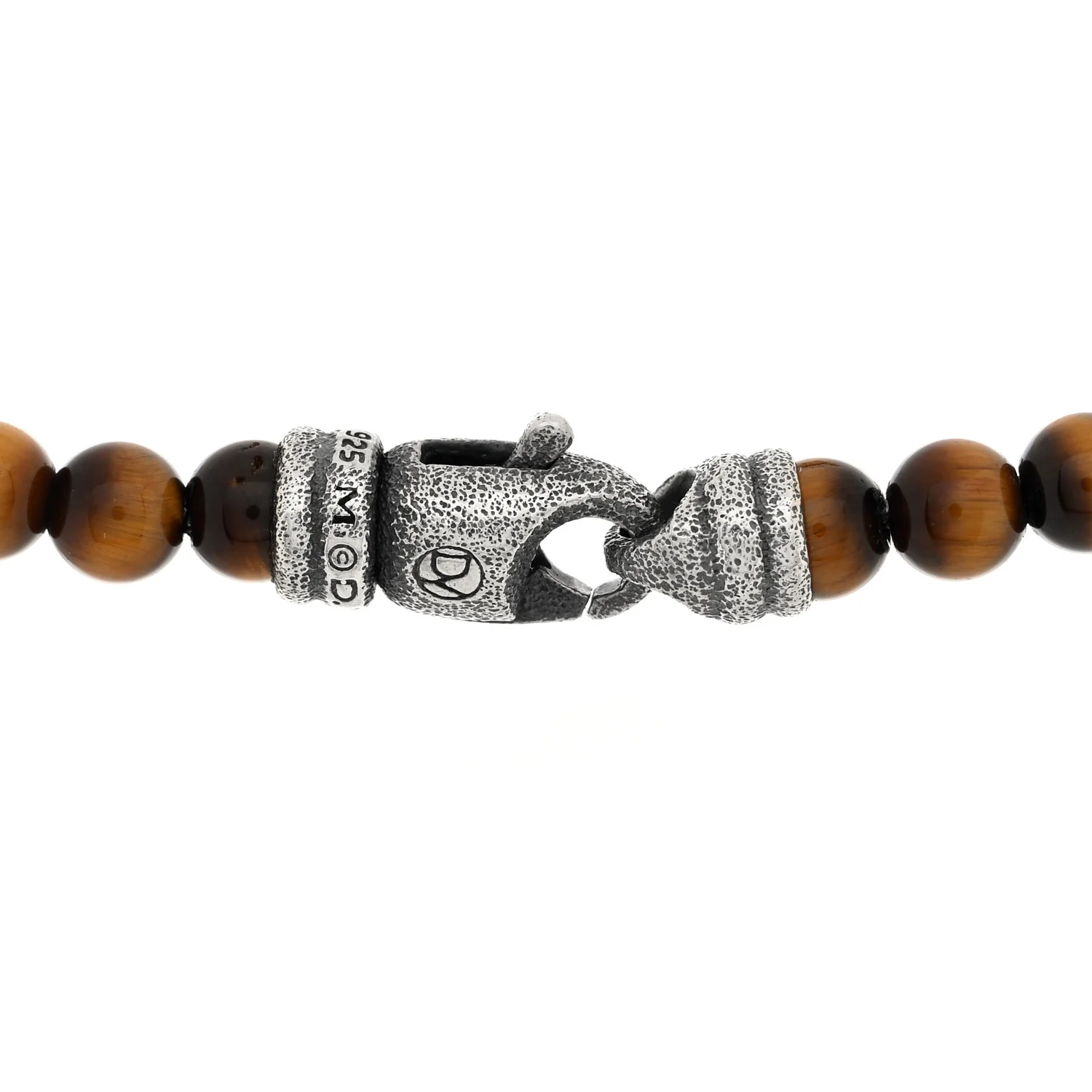 Sterling Silver Tigers Eye 5mm Spiritual Beads Necklace - Image 4