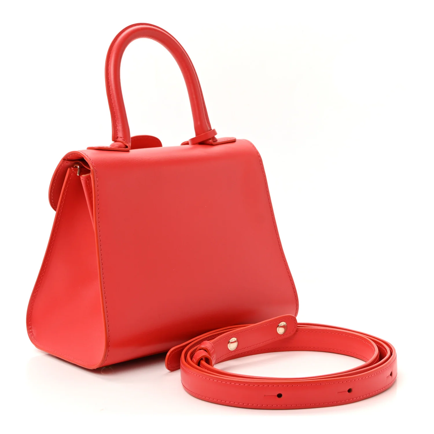 Box Calfskin Mini Brillant Satchel Coral - Image 3