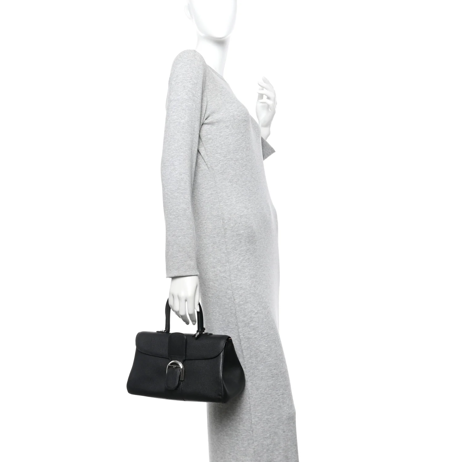 Calfskin Mini Brillant East West Satchel Black - Image 2
