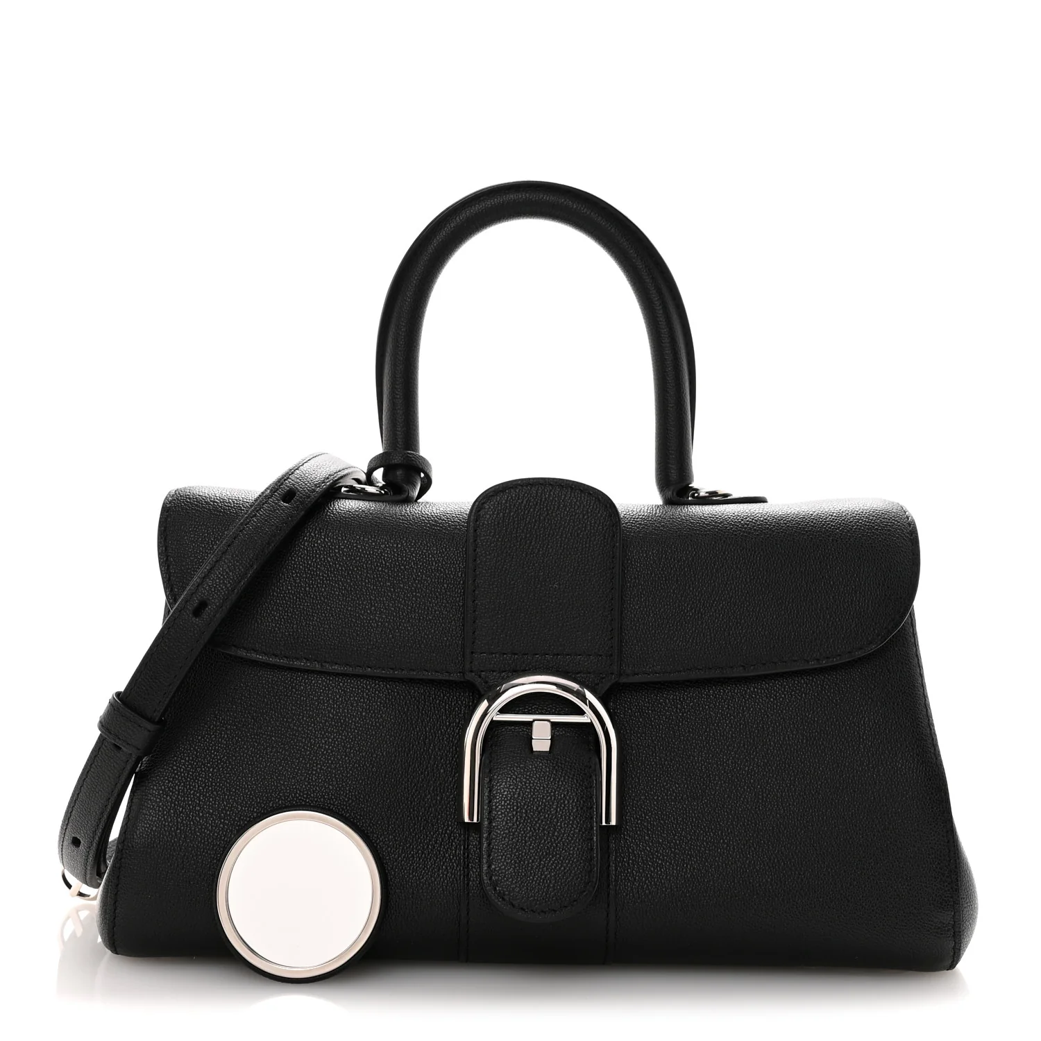 Calfskin Mini Brillant East West Satchel Black - Image 3