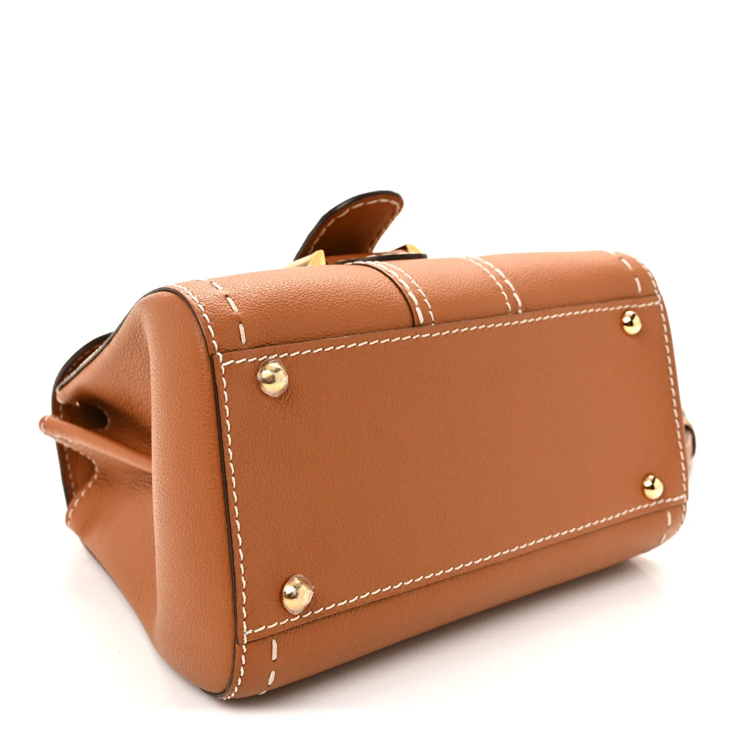 Grained Rodeo Calfskin Surpique Mini Brillant Satchel Vegetal Ivory - Image 5