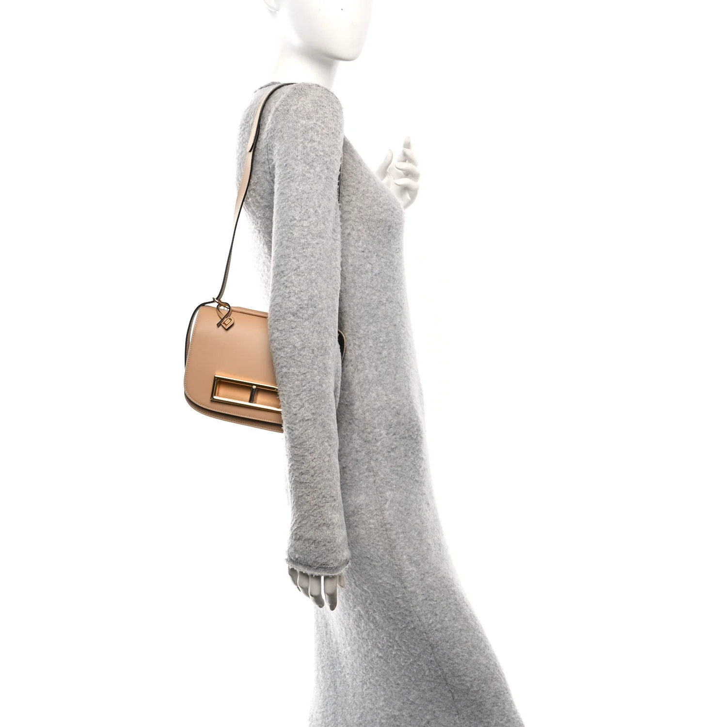 Olen Calfskin Small Lingot Crossbody Latte - Image 2