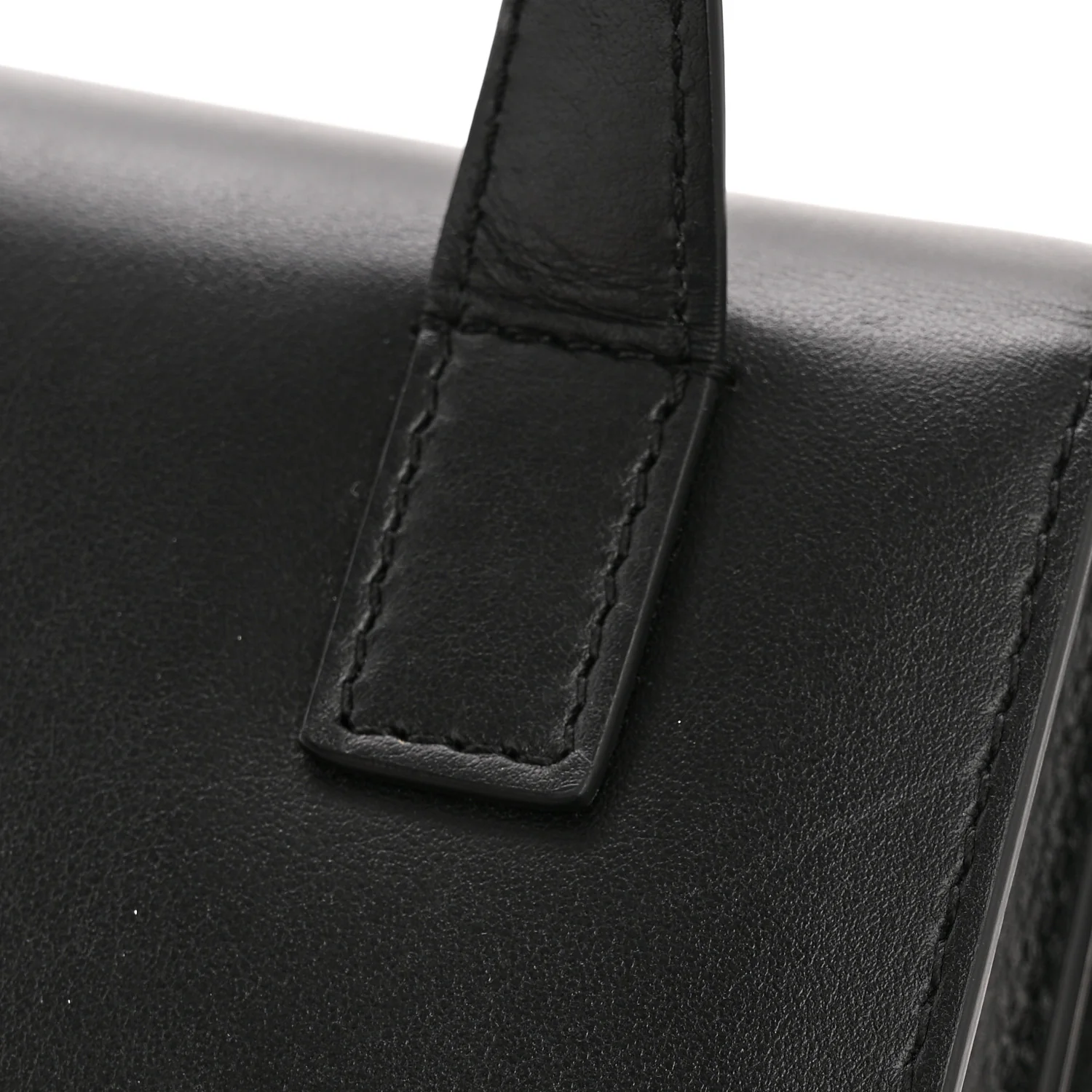 Calfskin 3.5 Flap Top Handle Bag Black - Image 13