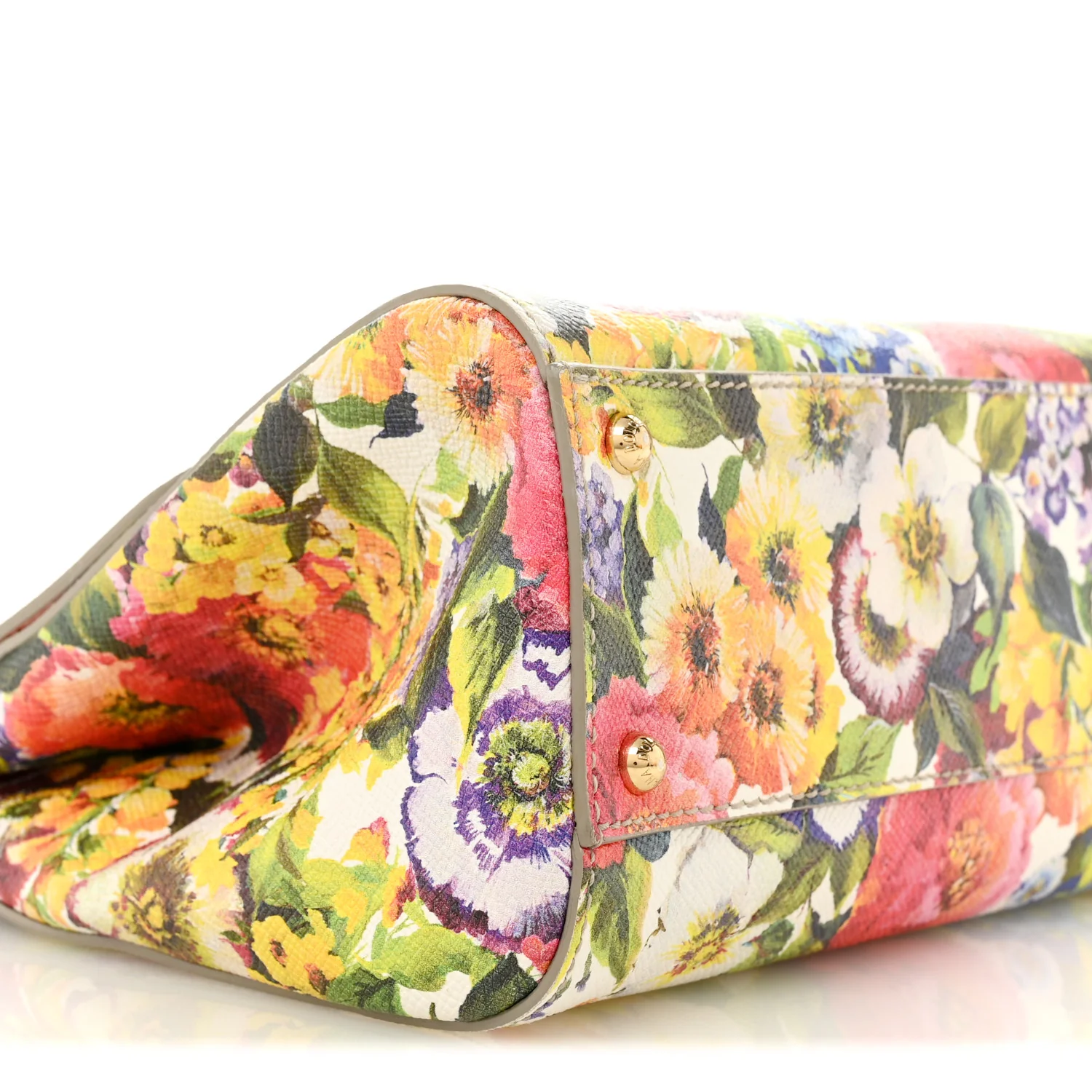 Dauphine Flower Print Medium Miss Sicily Satchel Multicolor - Image 9