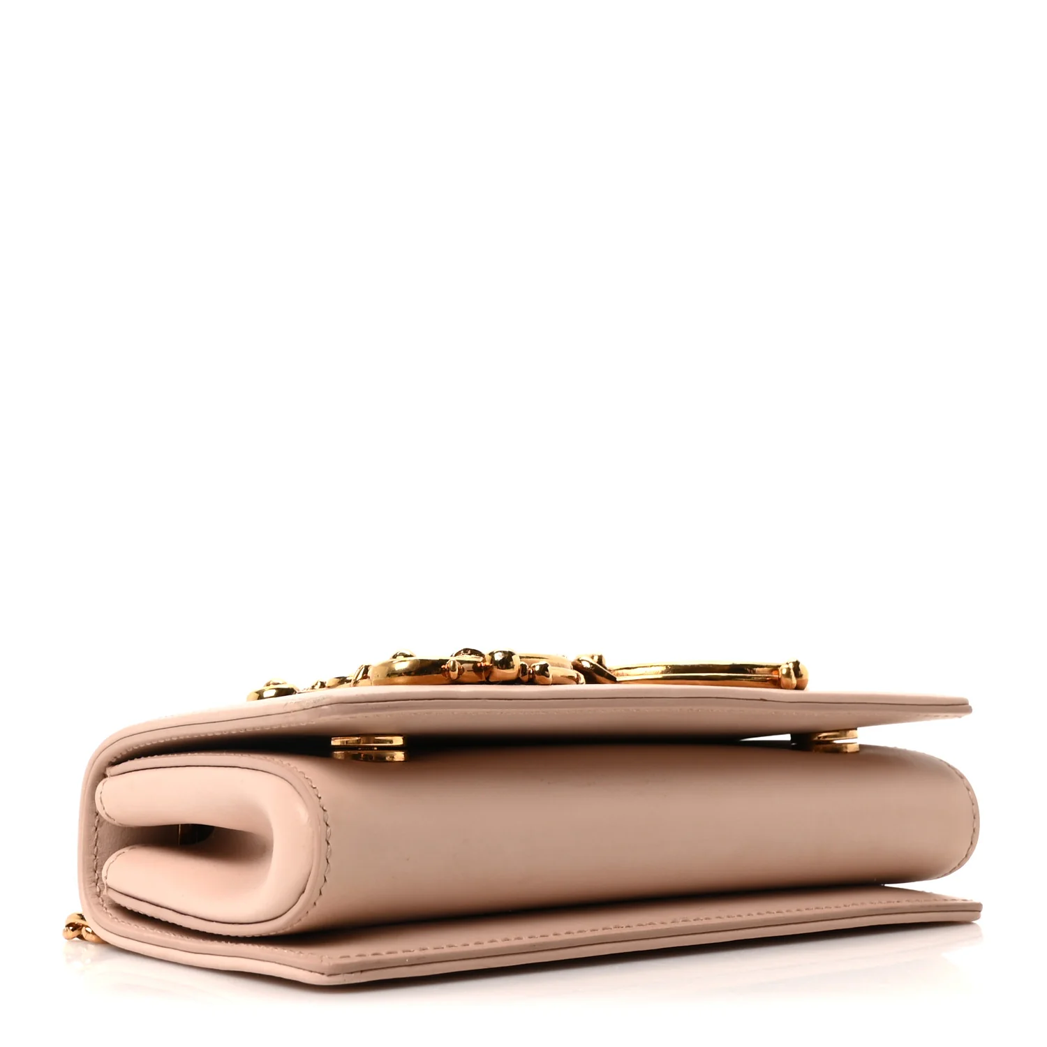 DOLCE GABBANA Calfskin DG Girls Shoulder Bag Pink - Image 4