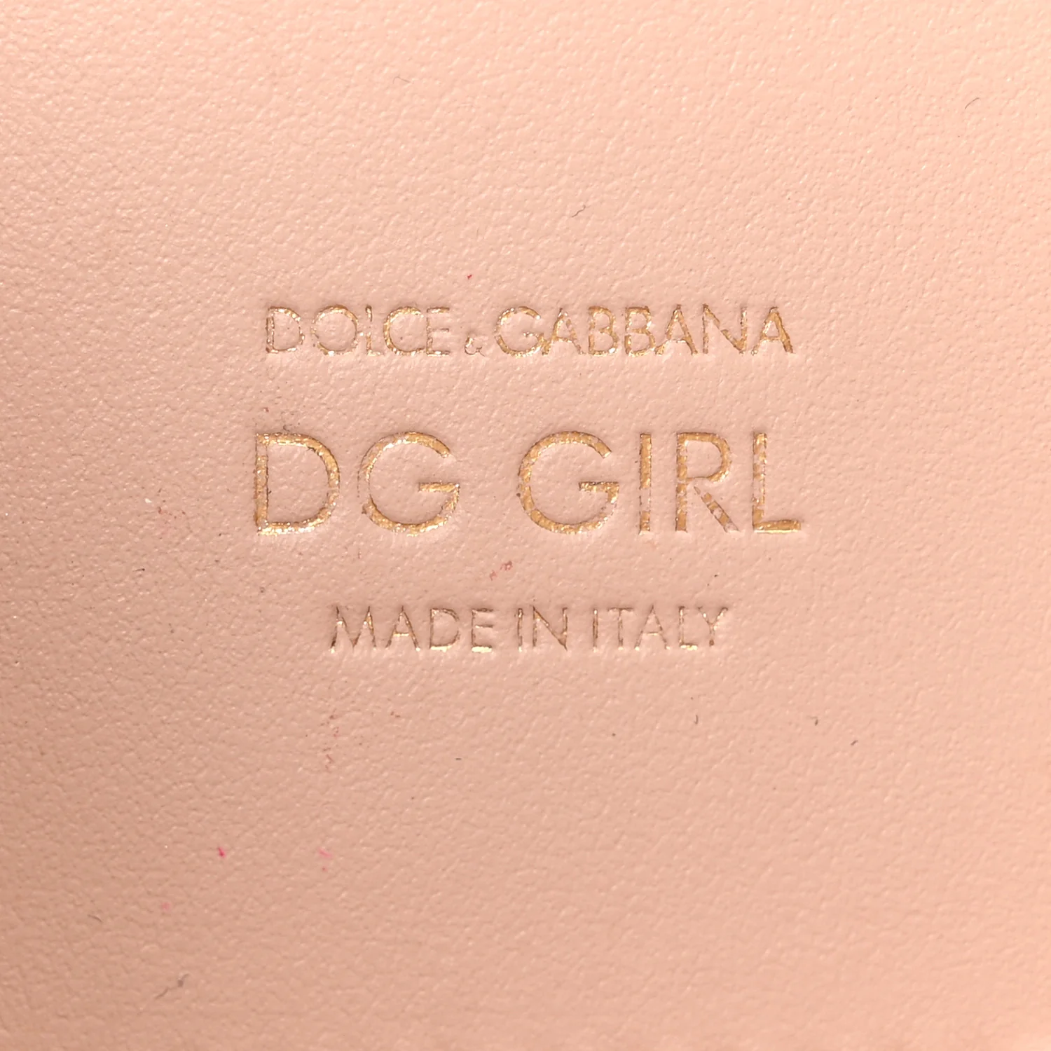 DOLCE GABBANA Calfskin DG Girls Shoulder Bag Pink - Image 6