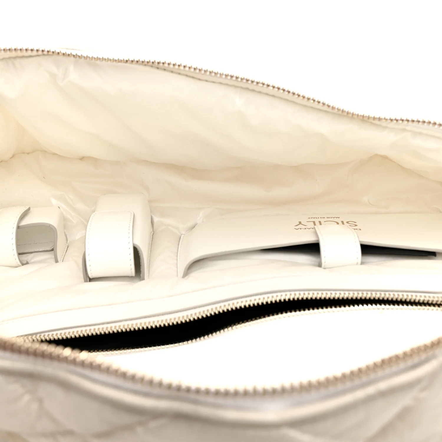 Marsupio Nylon Quilted Piumino 2 Belt Bag White - Image 8