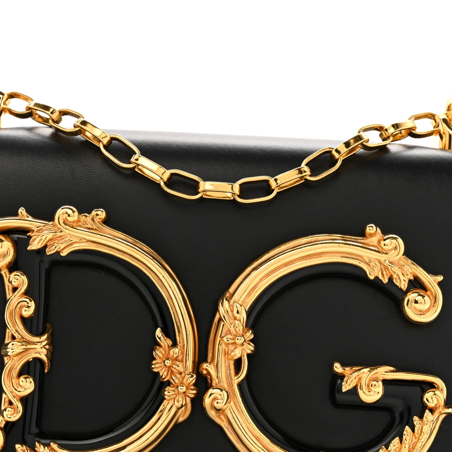 Nappa DG Girls Shoulder Bag Black - Image 7