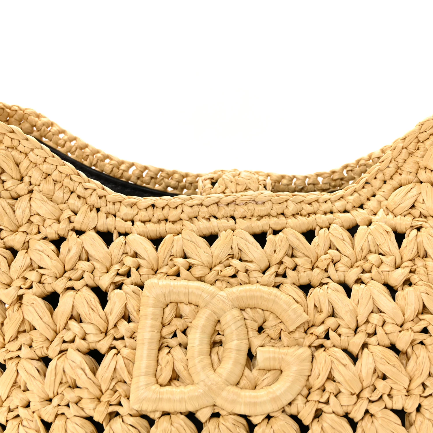 Raffia Crochet 3.5 Shoulder Bag Beige - Image 12