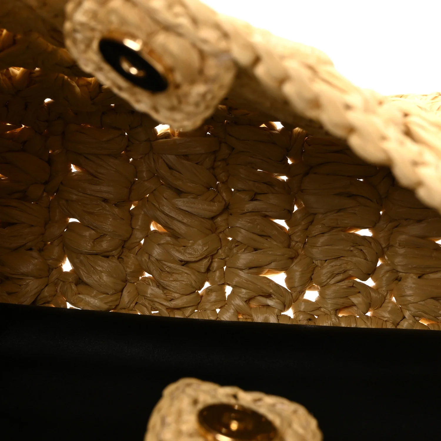 Raffia Crochet 3.5 Shoulder Bag Beige - Image 9