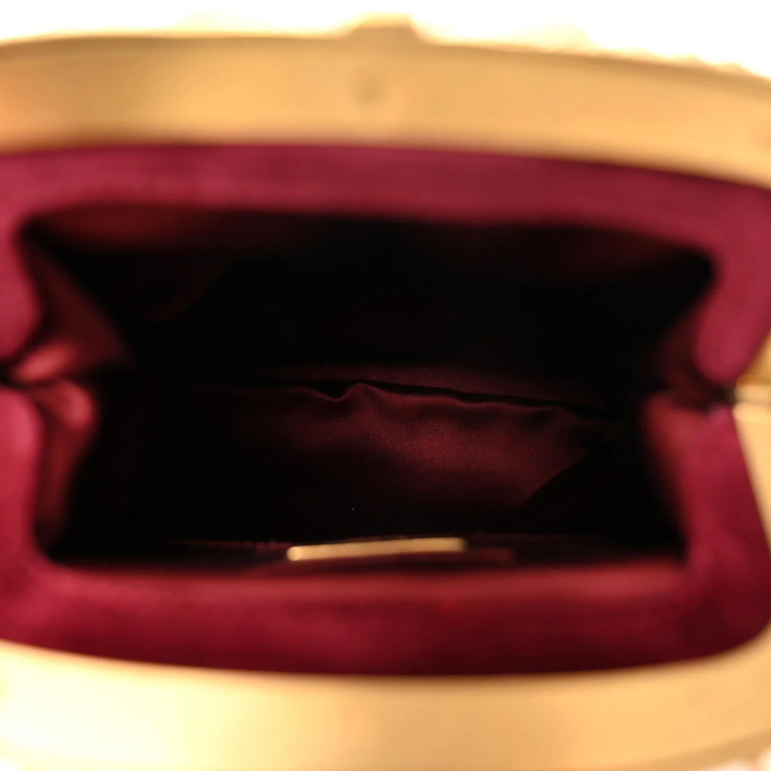 Velvet Chain Clutch Burgundy - Image 5