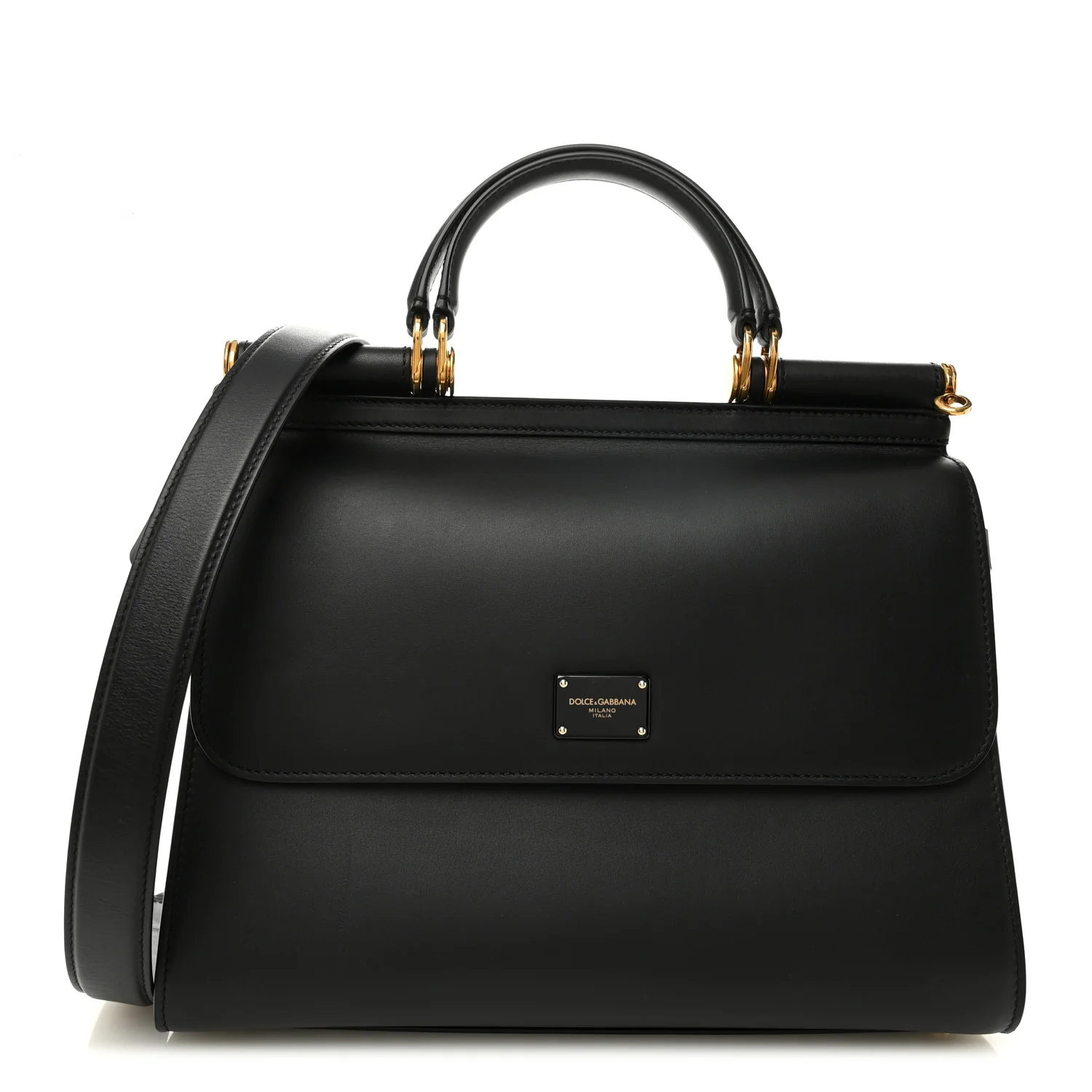 Vitello Morbido Large Sicily 58 Bag Black