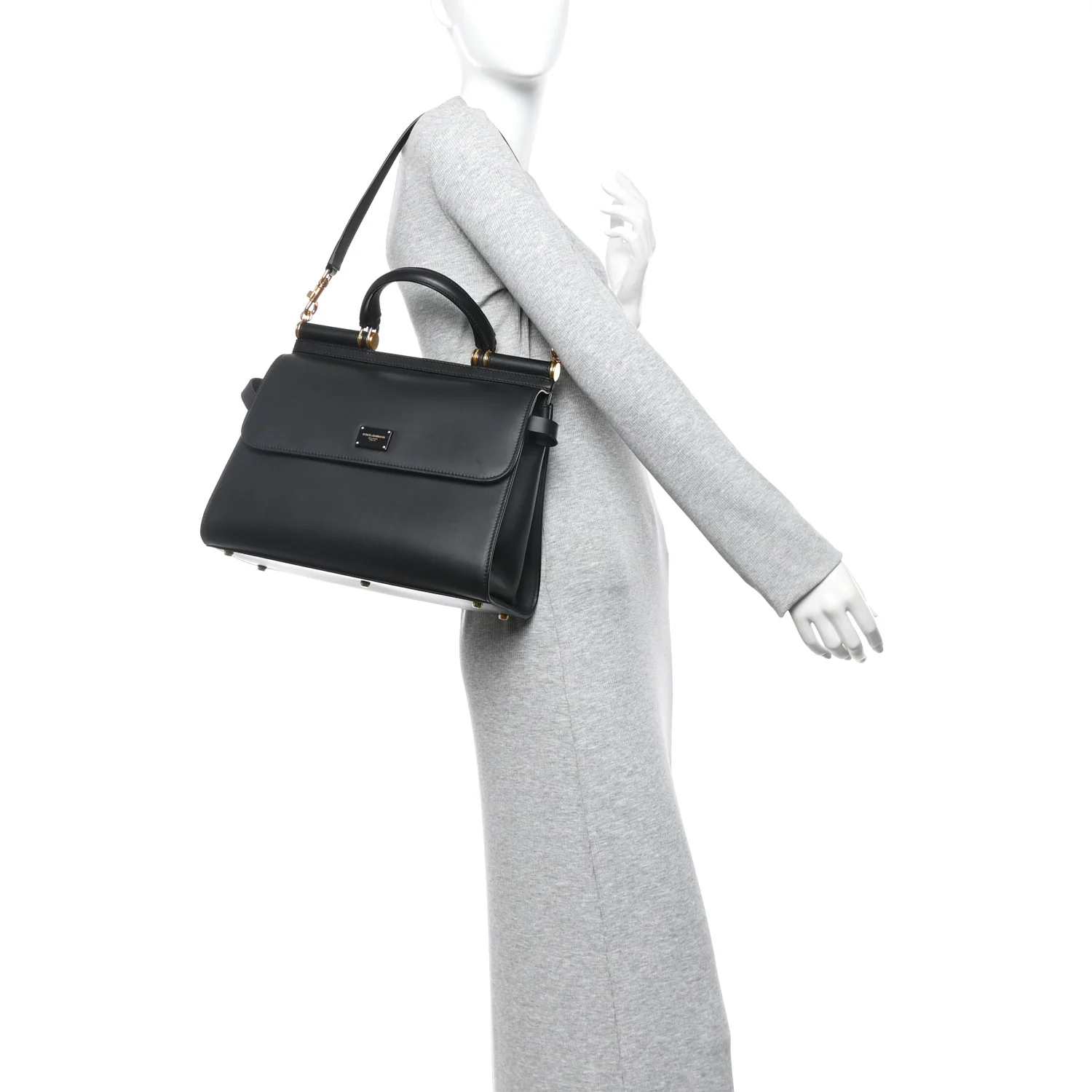 Vitello Morbido Large Sicily 58 Bag Black - Image 2