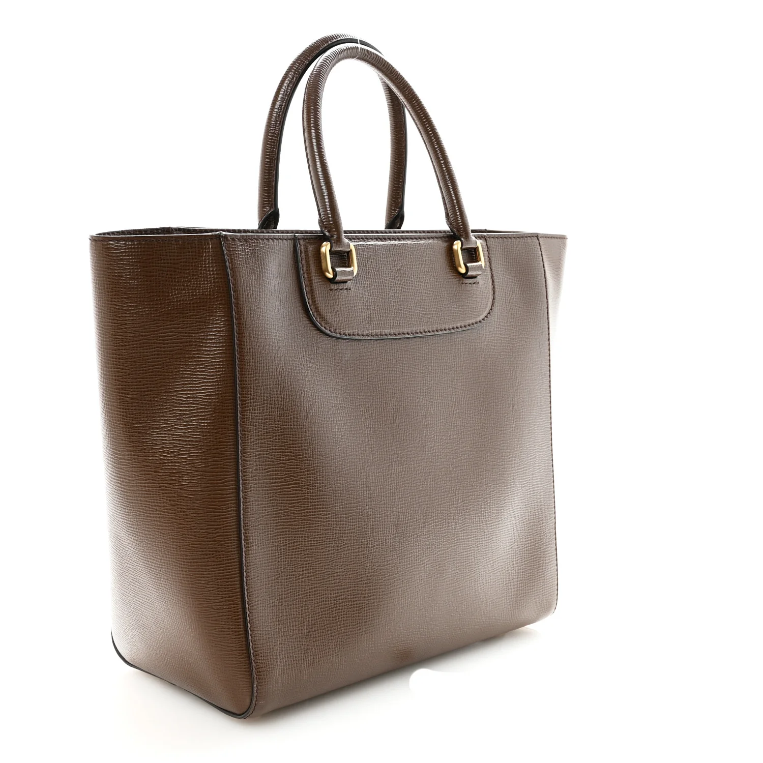 Vitello Stampa Shopping Tote Brown - Image 3