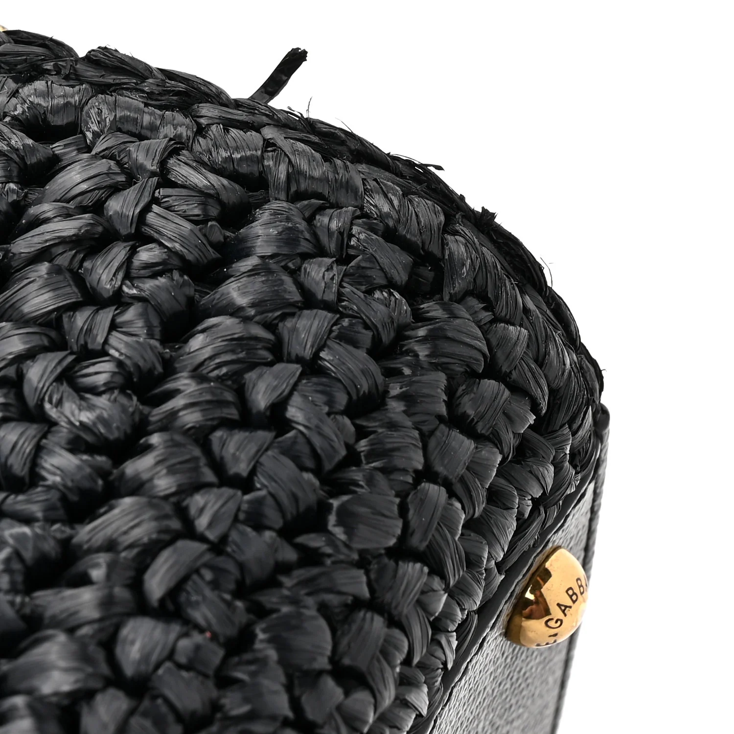 Woven Raffia Dauphine Sequin Embroidered Medium L'Amore Belleza Chain Miss Sicily Satchel Black Multicolor - Image 10
