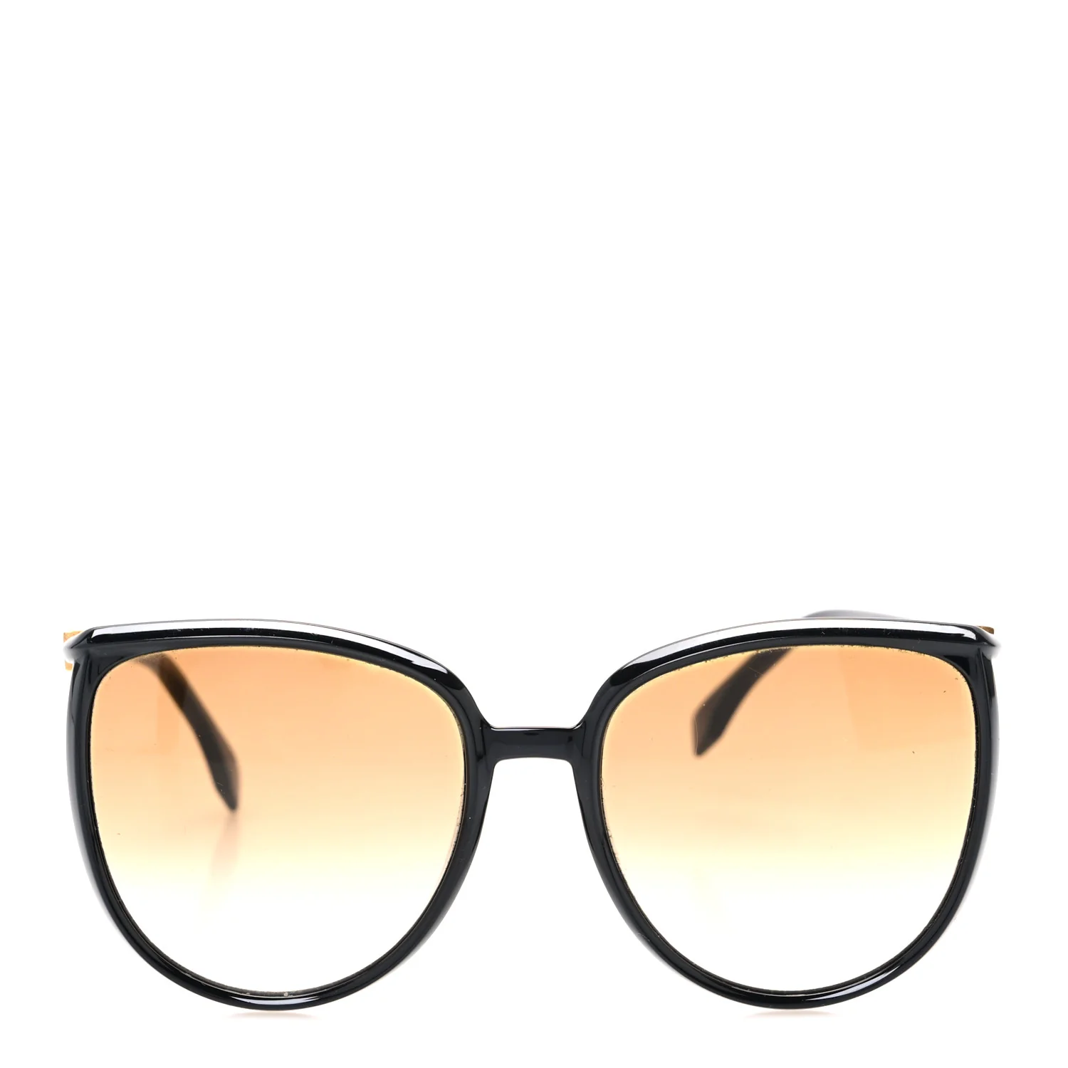 Accetate Cat Eye Sunglasses FF 0432/G/S Black Gold - Image 2