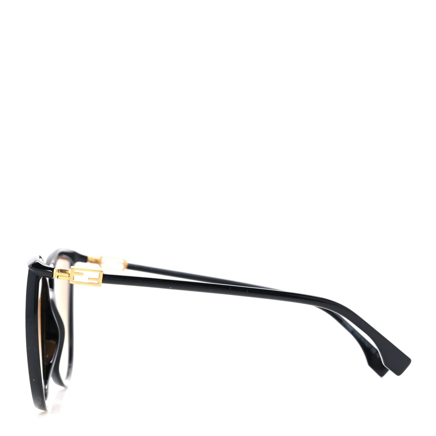 Accetate Cat Eye Sunglasses FF 0432/G/S Black Gold - Image 3
