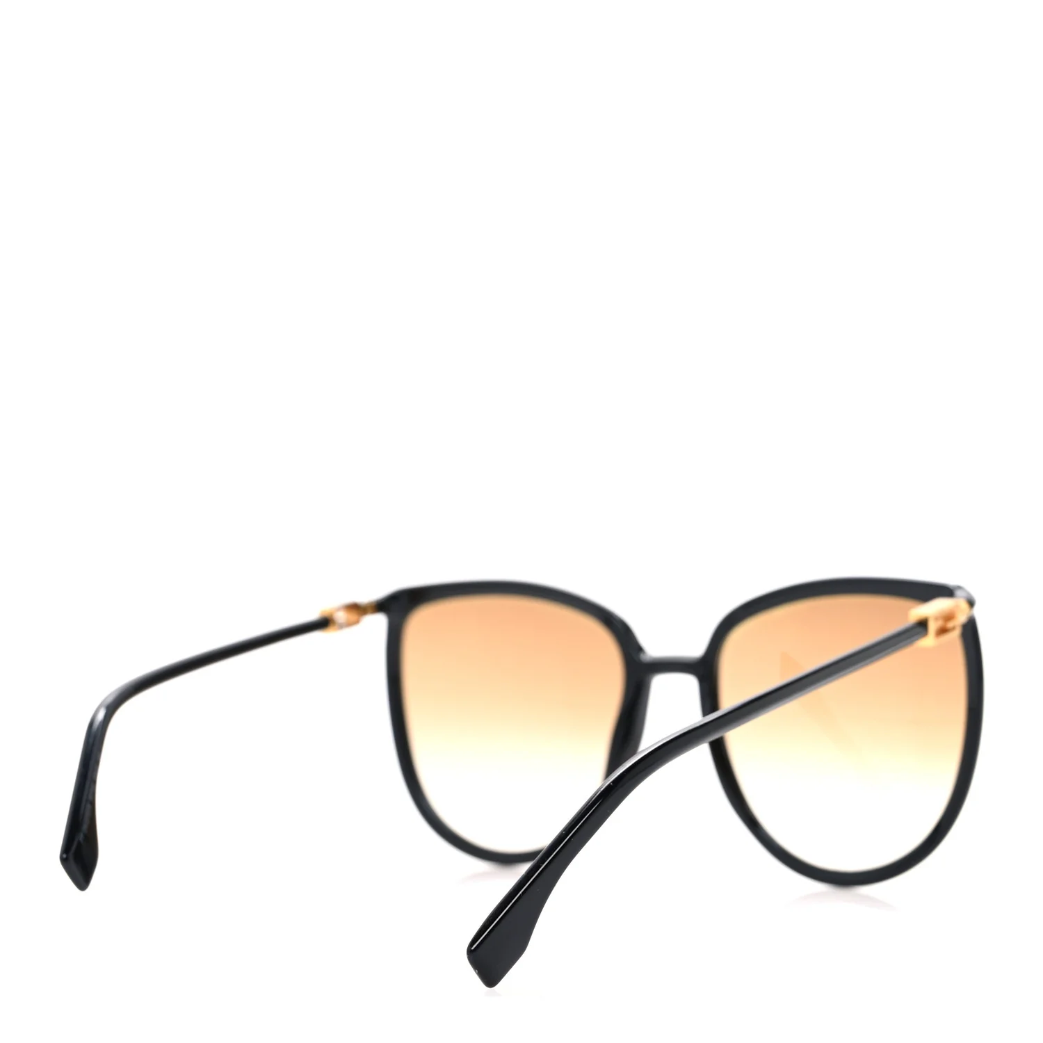 Accetate Cat Eye Sunglasses FF 0432/G/S Black Gold - Image 4
